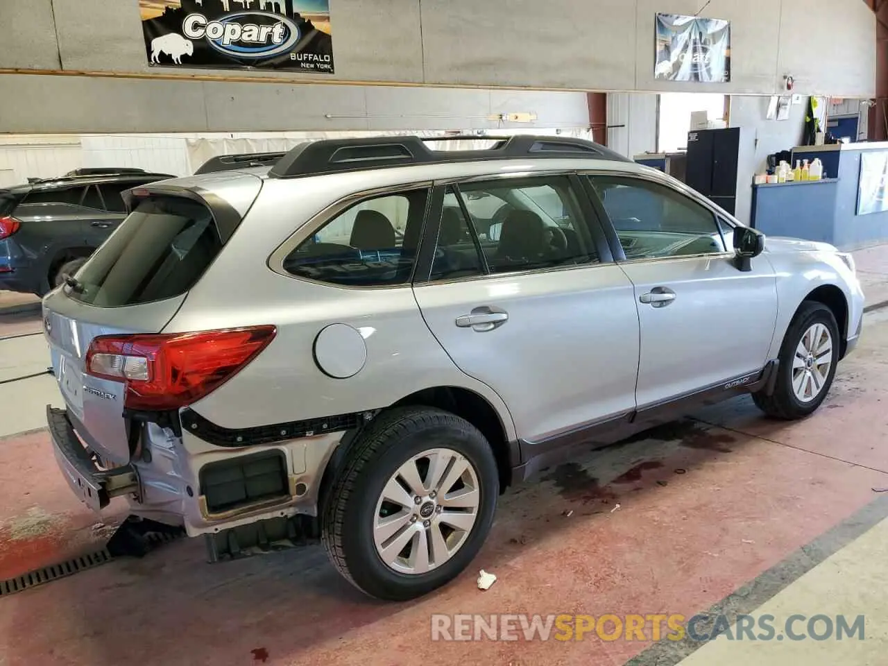 3 Photograph of a damaged car 4S4BSABCXK3380364 SUBARU OUTBACK 2019
