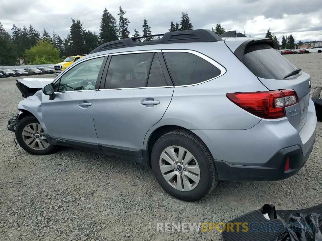 2 Photograph of a damaged car 4S4BSAFC0K3374437 SUBARU OUTBACK 2019