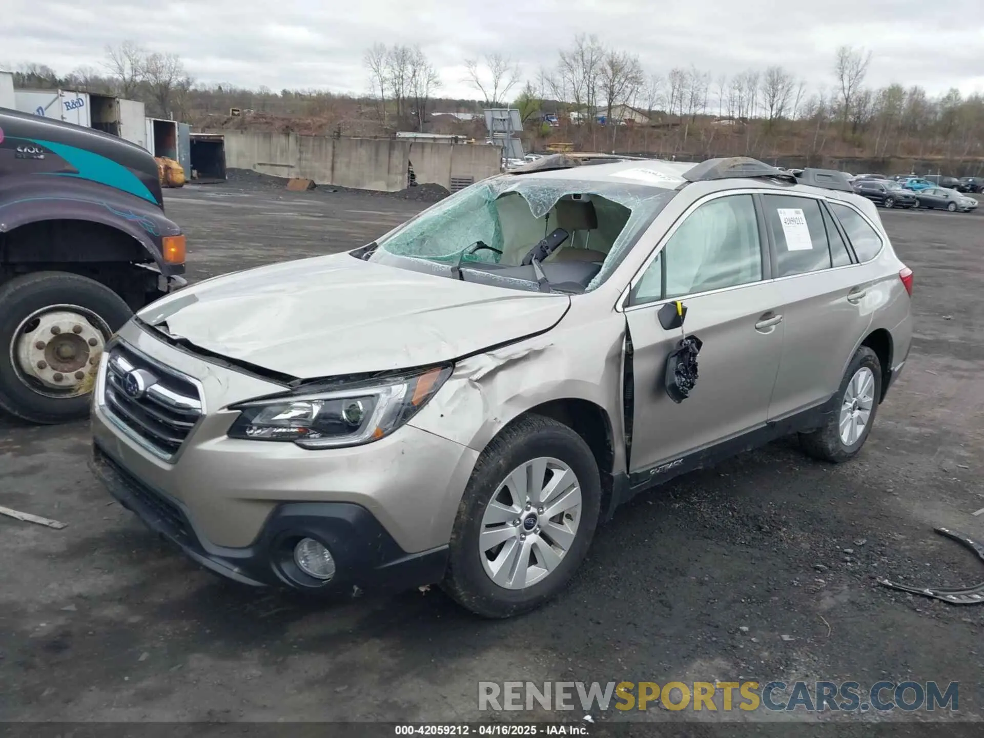 2 Photograph of a damaged car 4S4BSAFC1K3294404 SUBARU OUTBACK 2019
