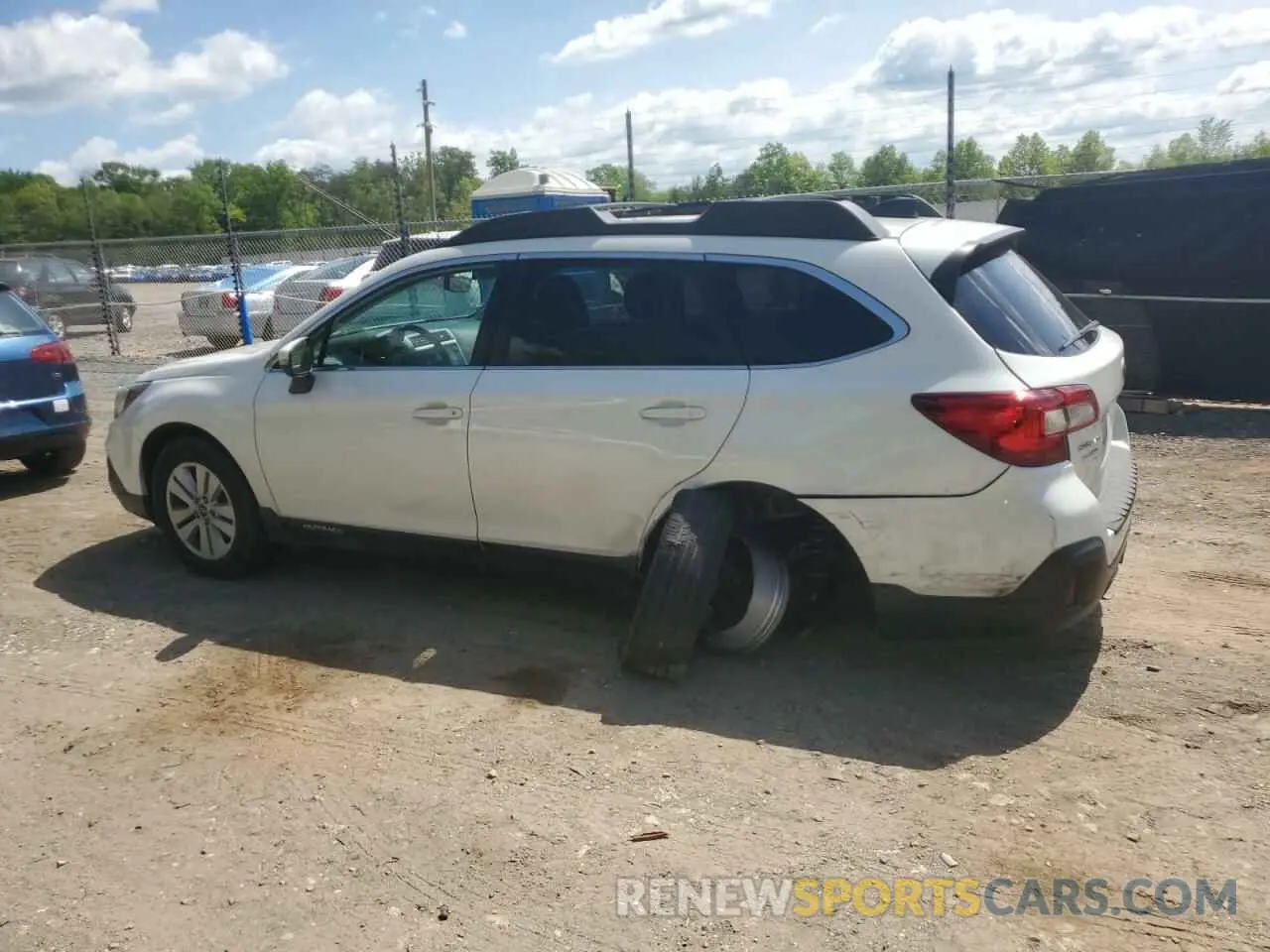 2 Photograph of a damaged car 4S4BSAFC1K3328390 SUBARU OUTBACK 2019