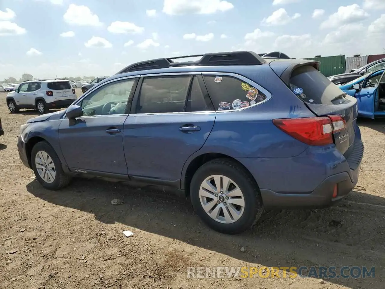 2 Photograph of a damaged car 4S4BSAFC1K3345254 SUBARU OUTBACK 2019