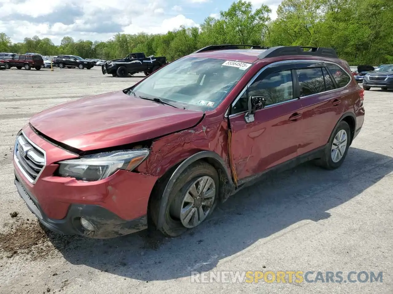 1 Photograph of a damaged car 4S4BSAFC2K3212535 SUBARU OUTBACK 2019