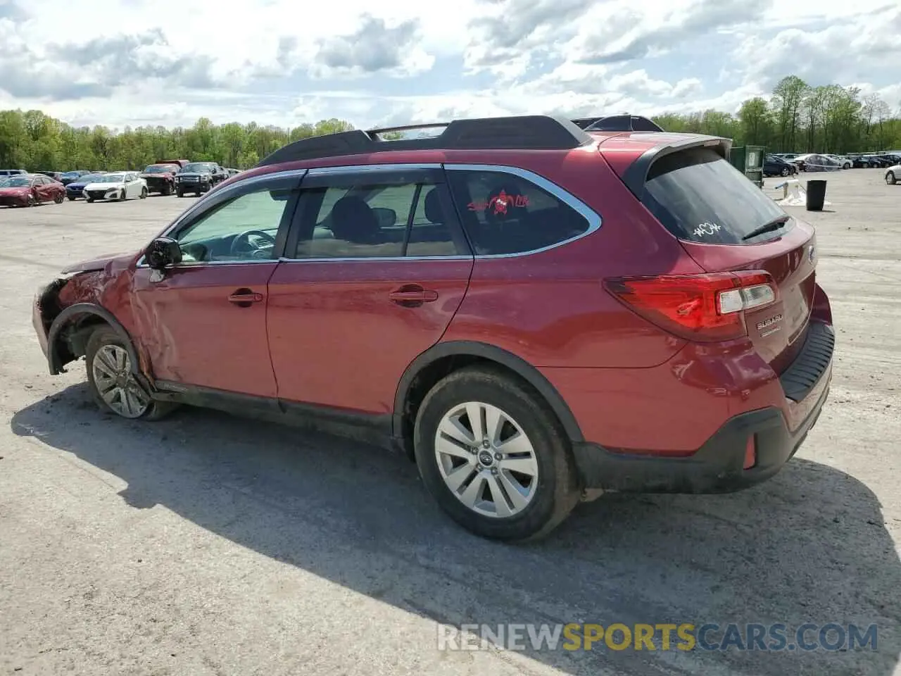 2 Photograph of a damaged car 4S4BSAFC2K3212535 SUBARU OUTBACK 2019