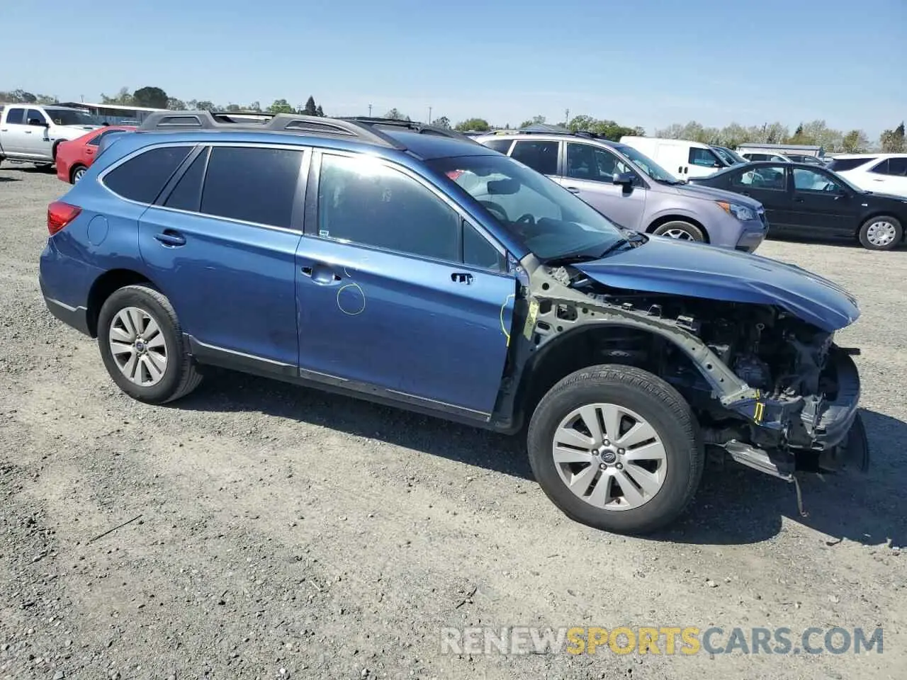 4 Photograph of a damaged car 4S4BSAFC2K3315728 SUBARU OUTBACK 2019