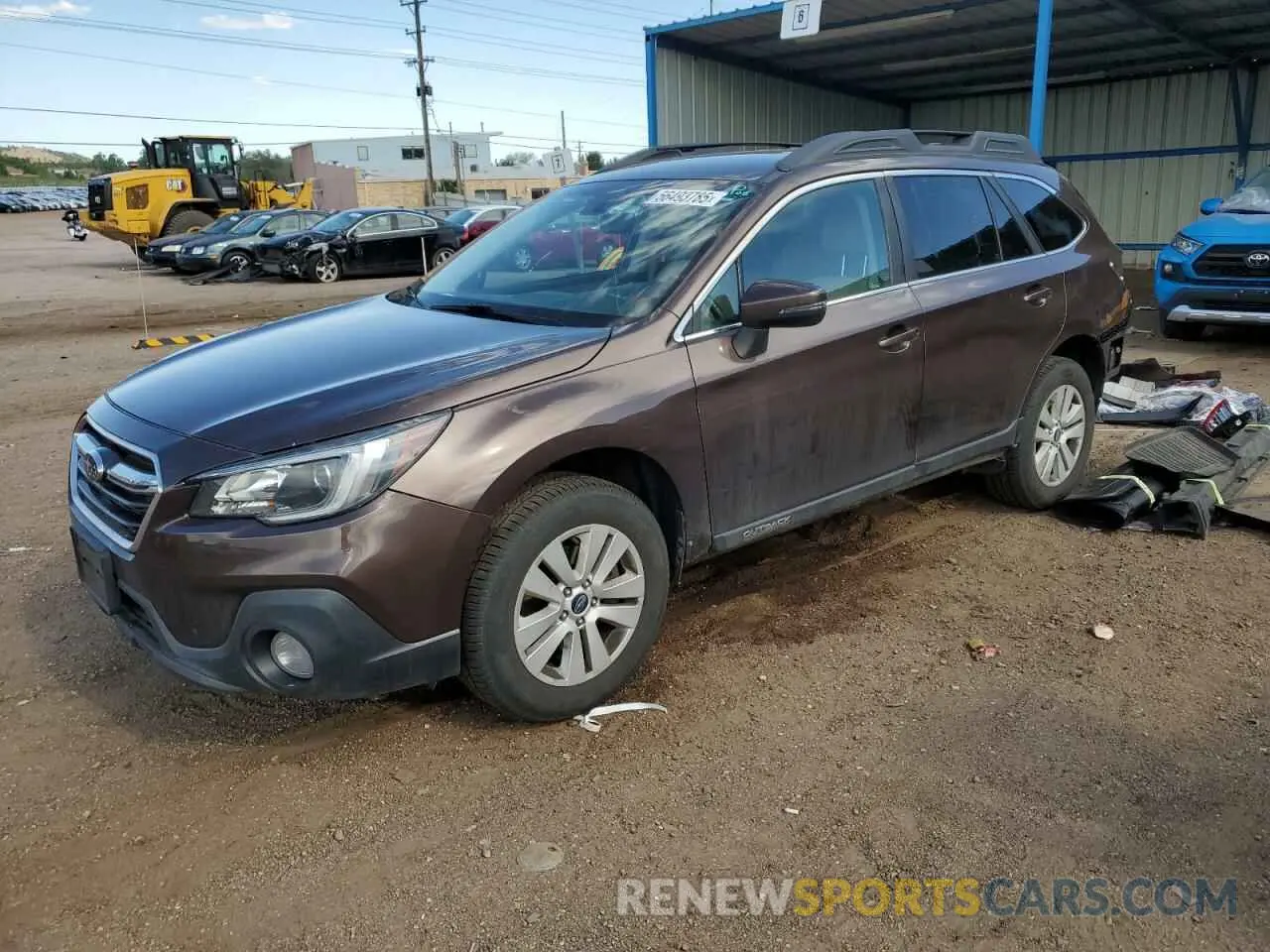 1 Photograph of a damaged car 4S4BSAFC2K3394415 SUBARU OUTBACK 2019