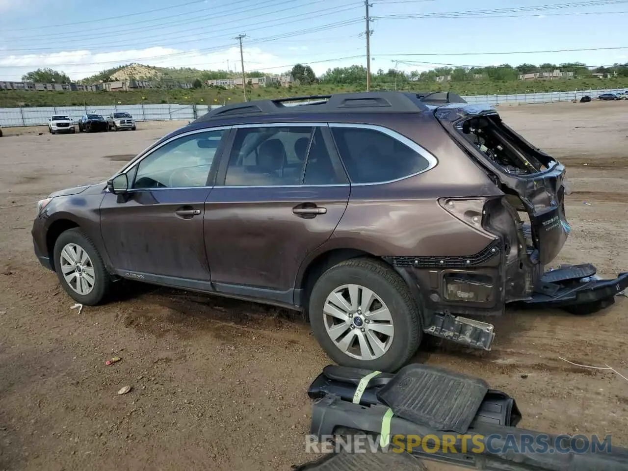 2 Photograph of a damaged car 4S4BSAFC2K3394415 SUBARU OUTBACK 2019