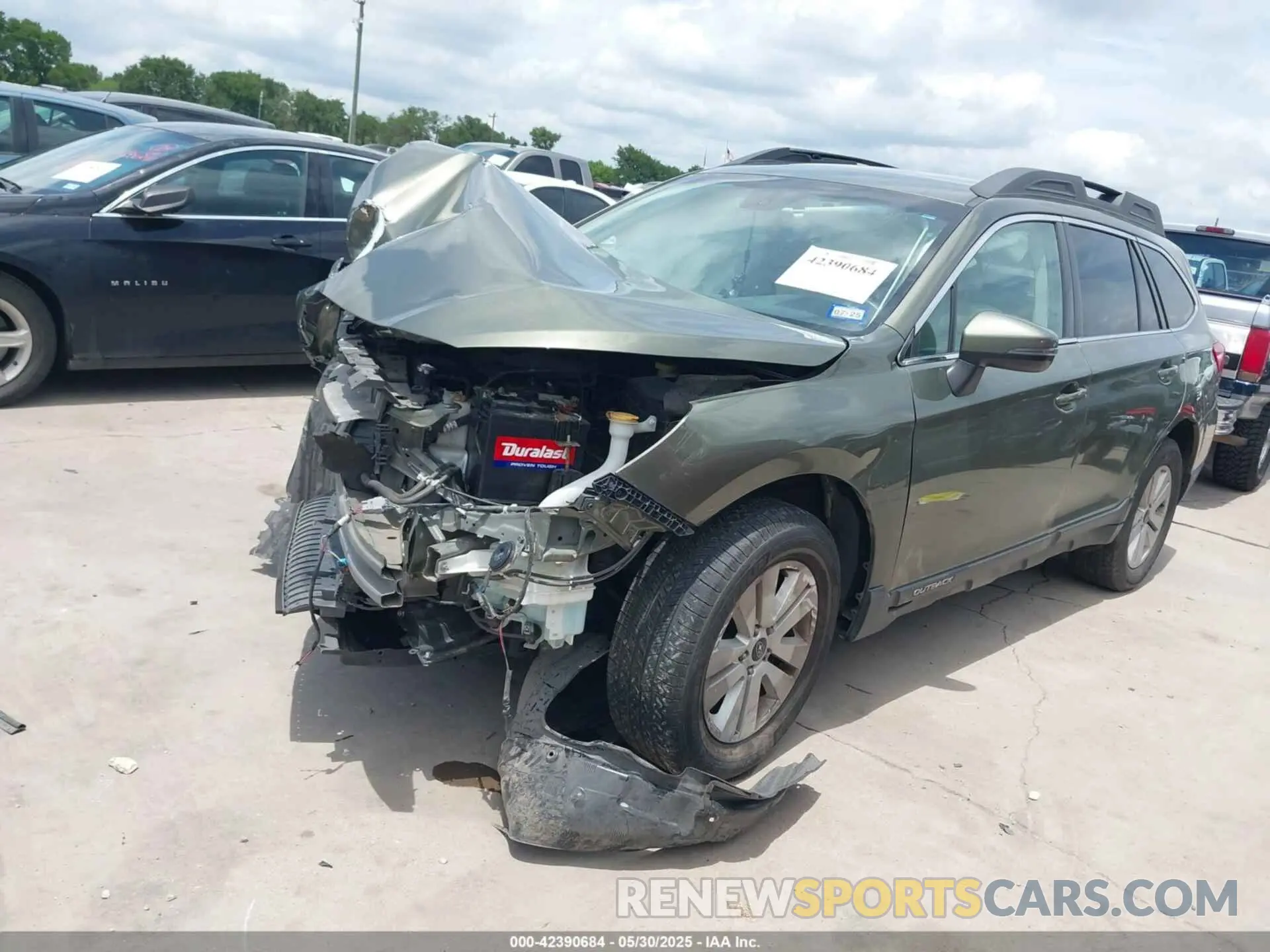 2 Photograph of a damaged car 4S4BSAFC3K3323076 SUBARU OUTBACK 2019