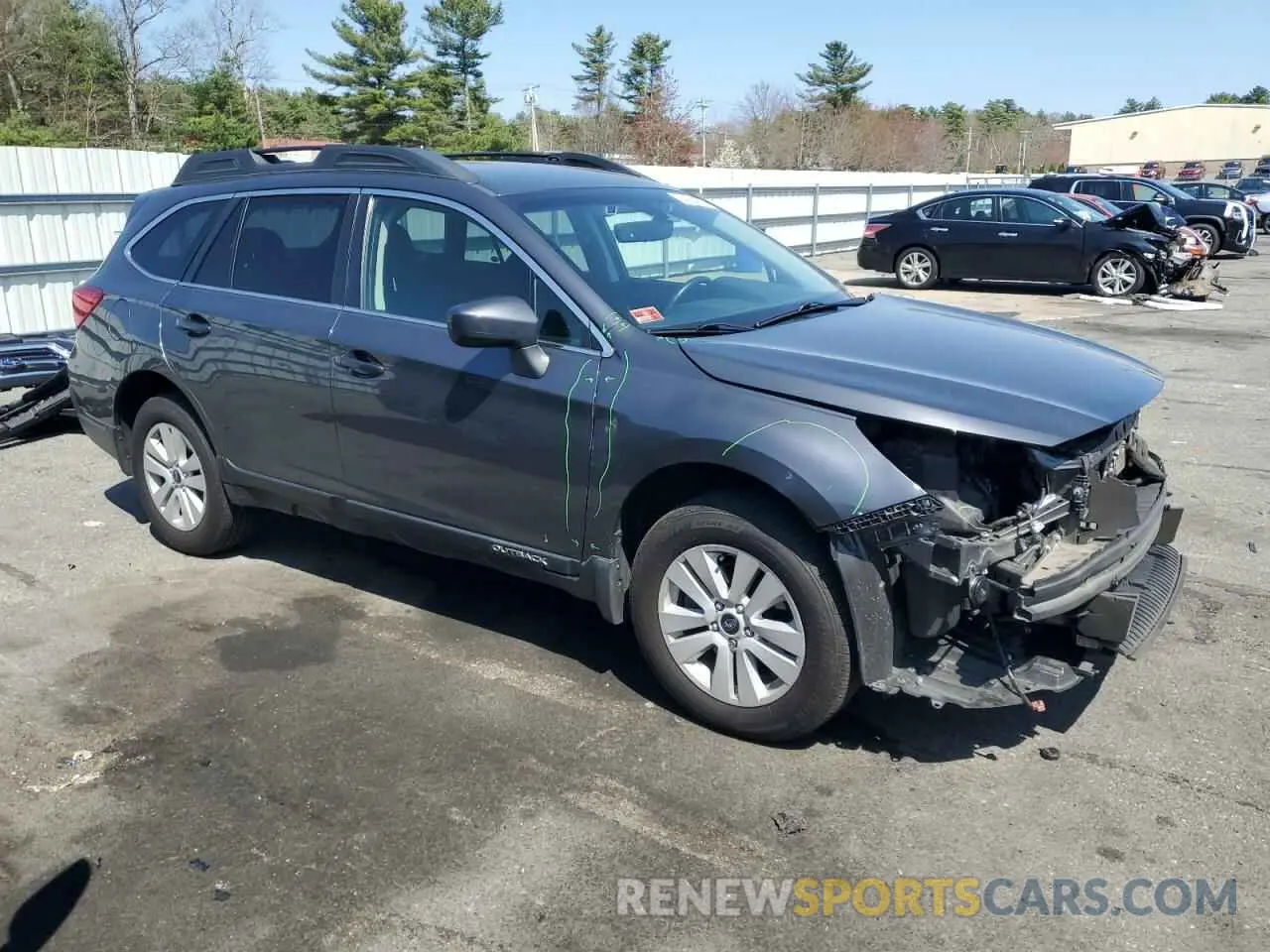 4 Photograph of a damaged car 4S4BSAFC3K3335678 SUBARU OUTBACK 2019