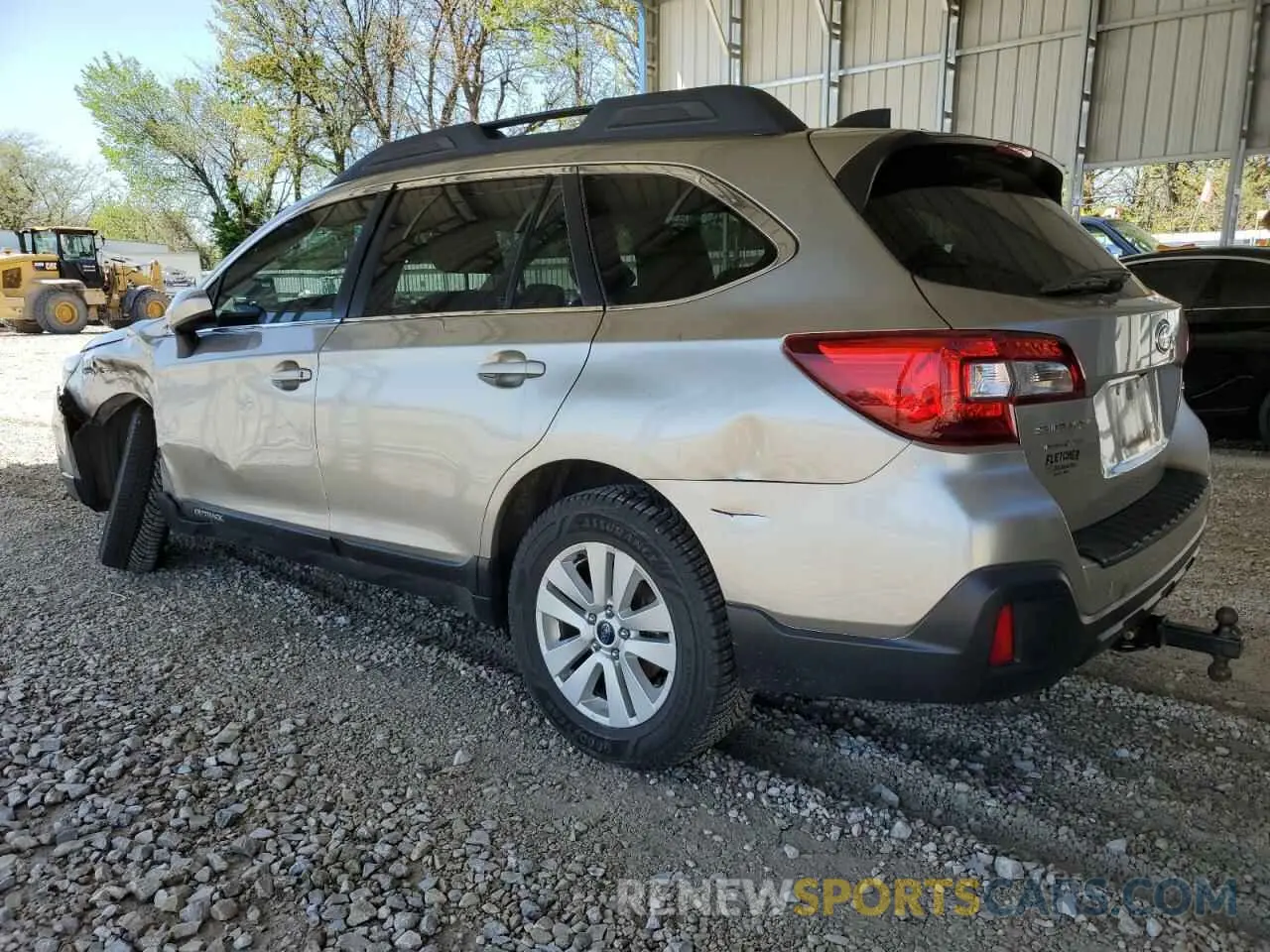2 Photograph of a damaged car 4S4BSAFC3K3353839 SUBARU OUTBACK 2019