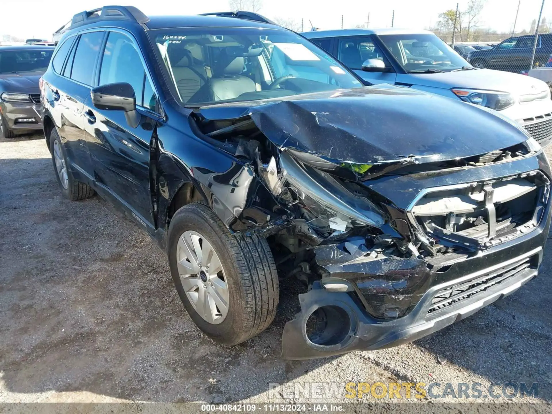 1 Photograph of a damaged car 4S4BSAFC3K3366722 SUBARU OUTBACK 2019