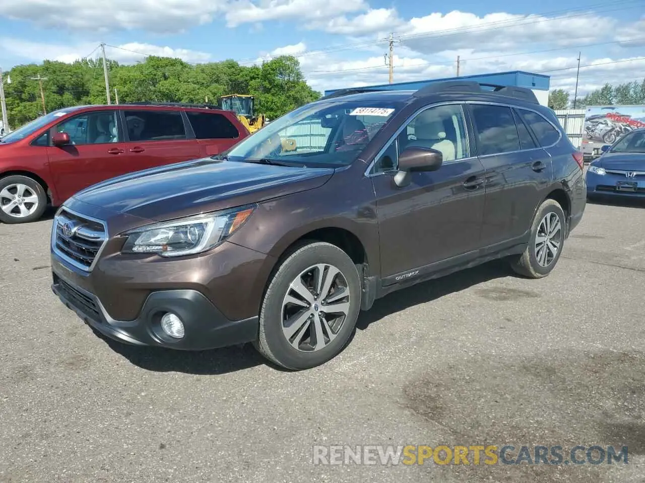 1 Photograph of a damaged car 4S4BSAFC4K3205232 SUBARU OUTBACK 2019