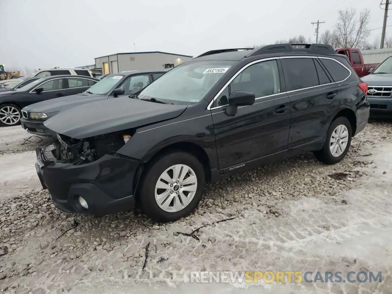 1 Photograph of a damaged car 4S4BSAFC4K3270176 SUBARU OUTBACK 2019