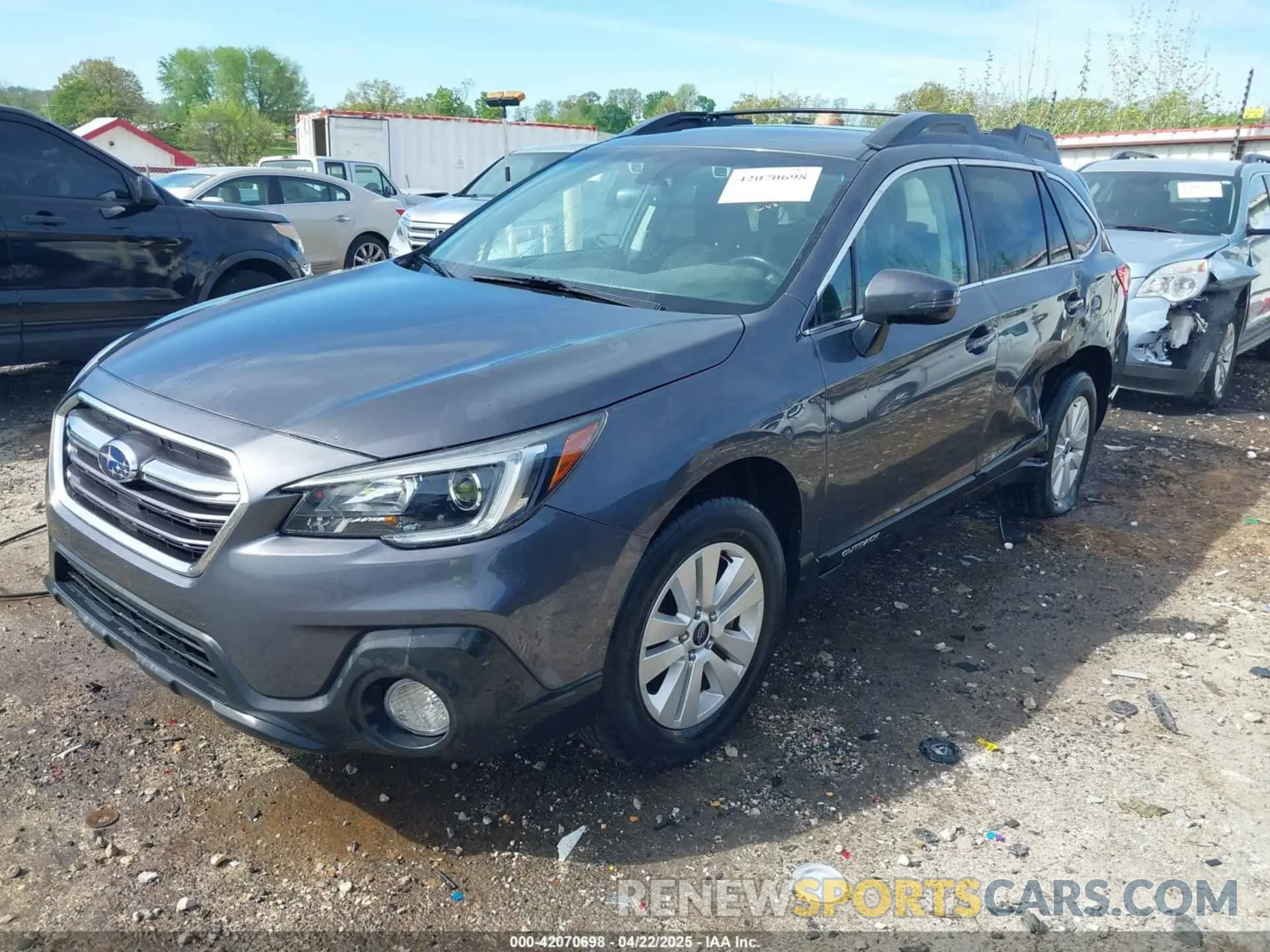 2 Photograph of a damaged car 4S4BSAFC4K3303287 SUBARU OUTBACK 2019