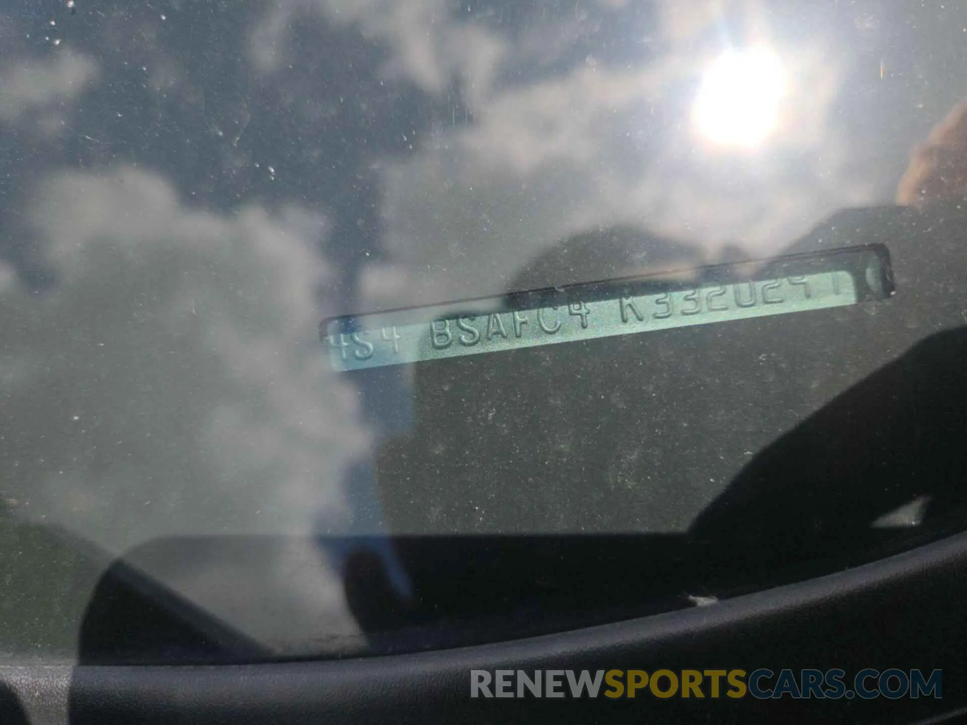 3 Photograph of a damaged car 4S4BSAFC4K3320297 SUBARU OUTBACK 2019