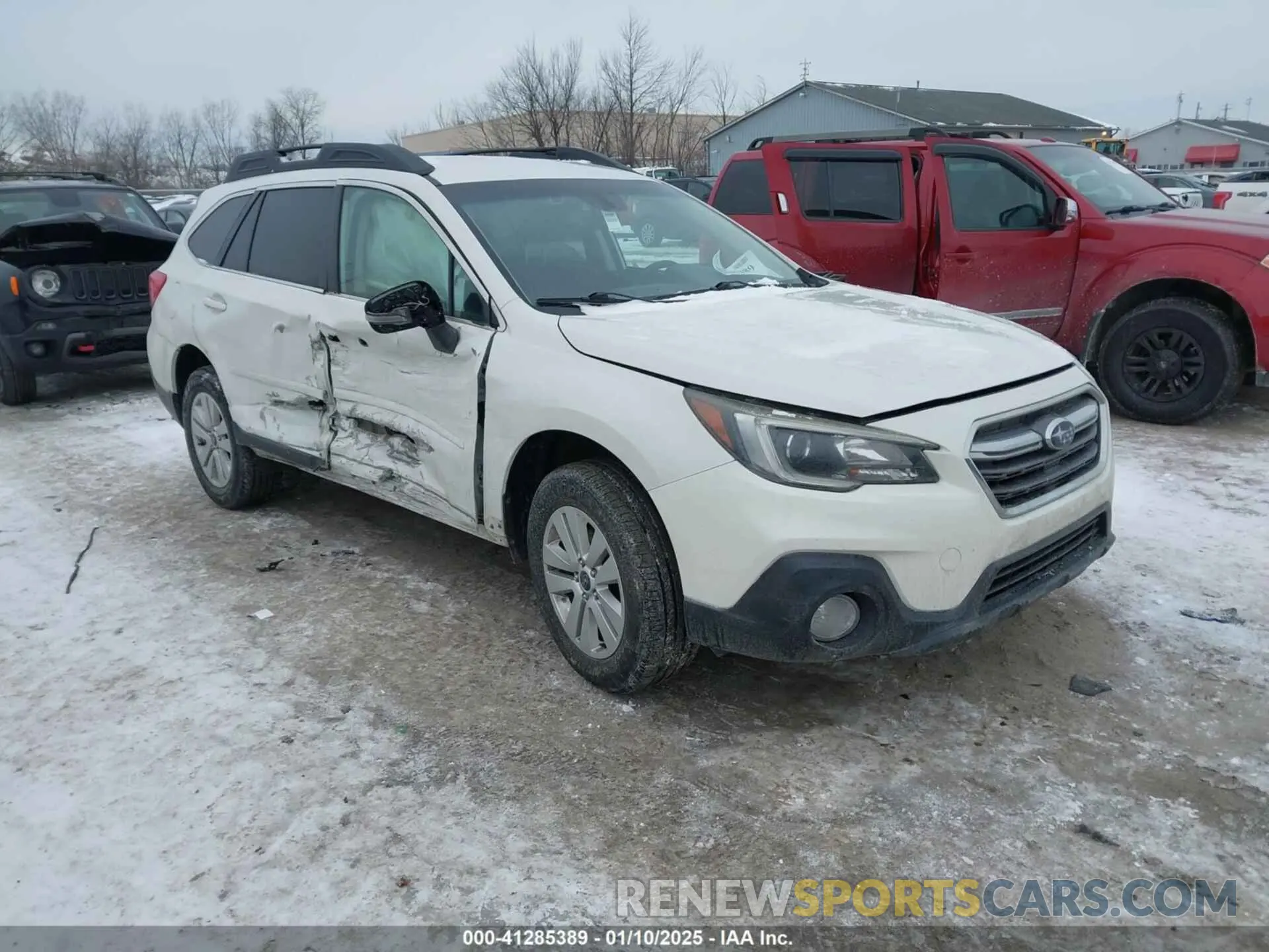 1 Photograph of a damaged car 4S4BSAFC4K3321854 SUBARU OUTBACK 2019