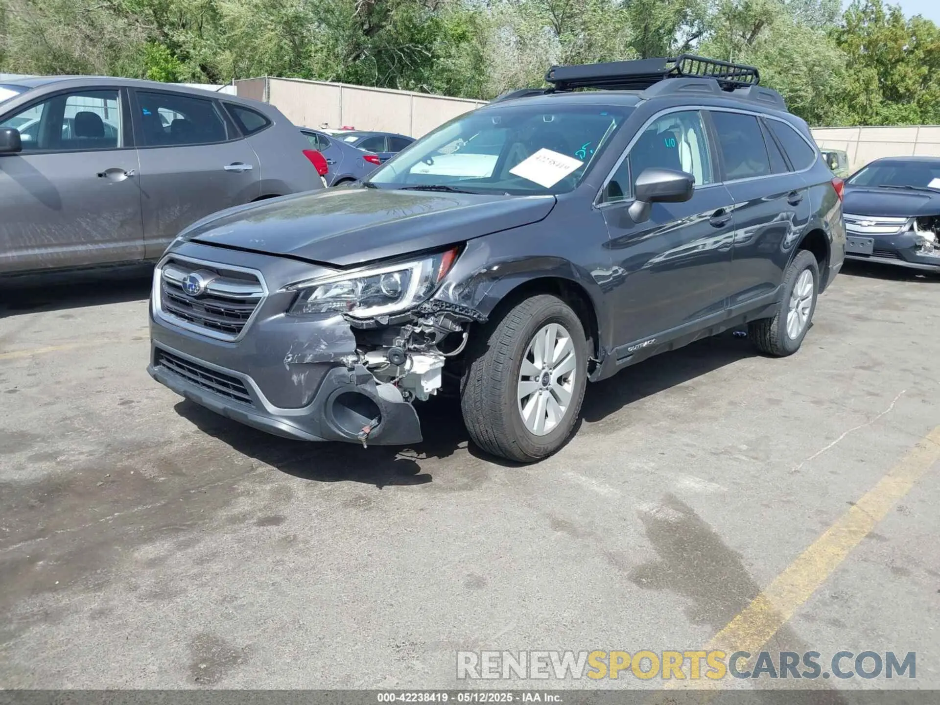 2 Photograph of a damaged car 4S4BSAFC4K3357706 SUBARU OUTBACK 2019