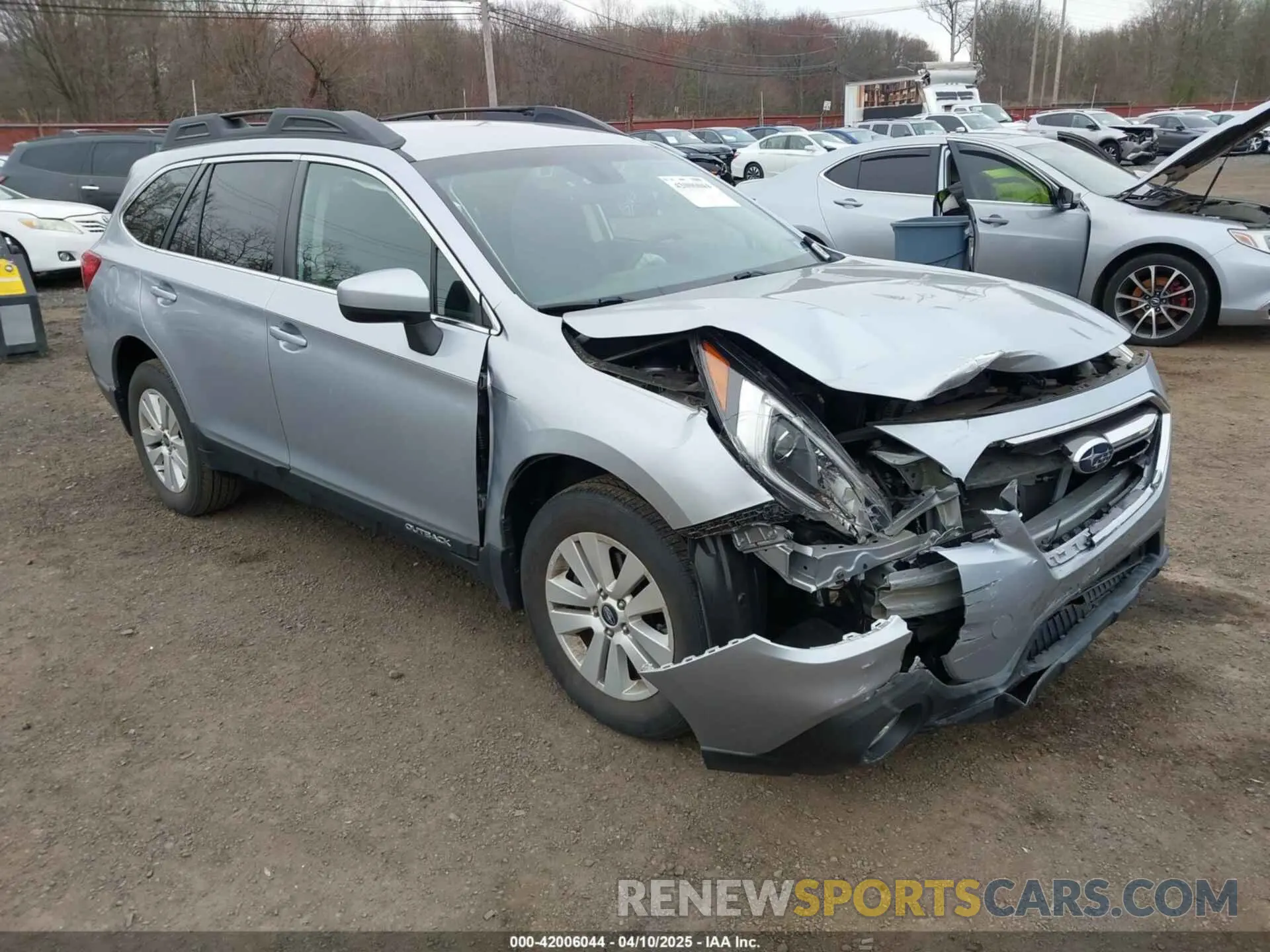 1 Photograph of a damaged car 4S4BSAFC4K3395954 SUBARU OUTBACK 2019