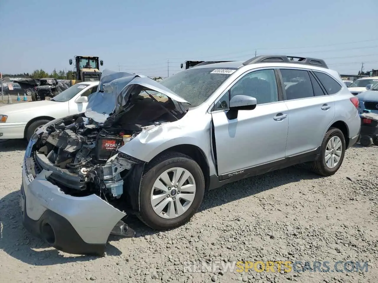 1 Photograph of a damaged car 4S4BSAFC5K3346861 SUBARU OUTBACK 2019