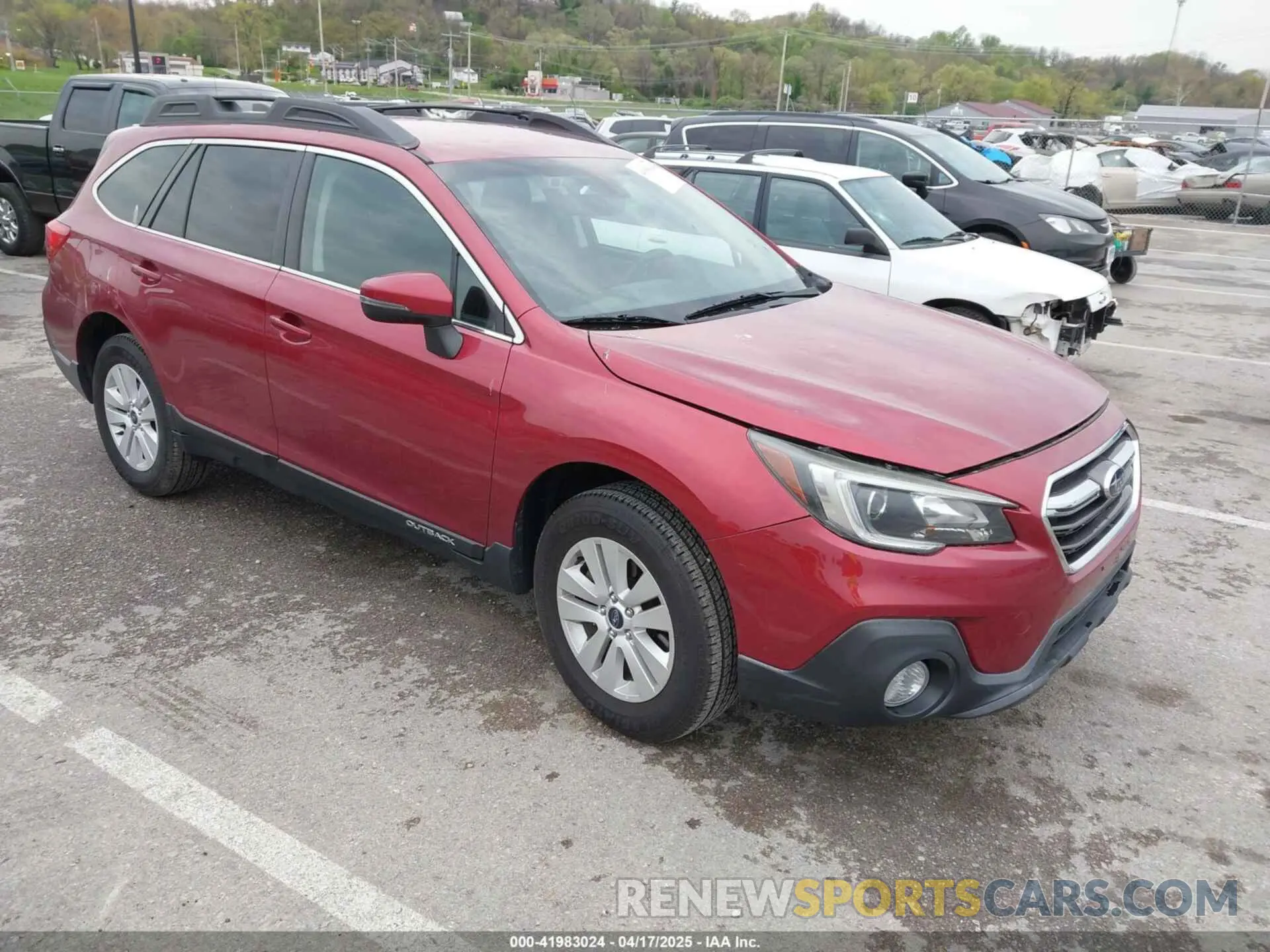 1 Photograph of a damaged car 4S4BSAFC5K3379942 SUBARU OUTBACK 2019