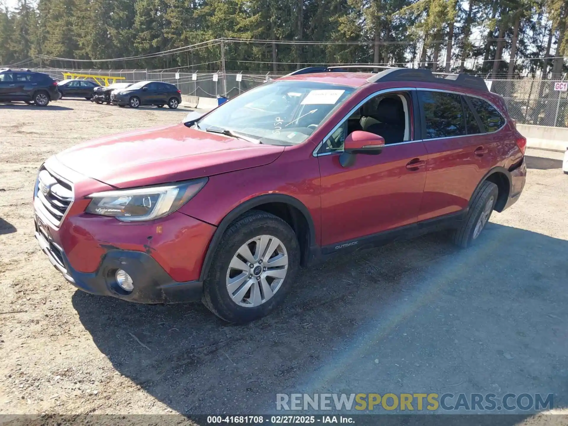 2 Photograph of a damaged car 4S4BSAFC6K3318468 SUBARU OUTBACK 2019