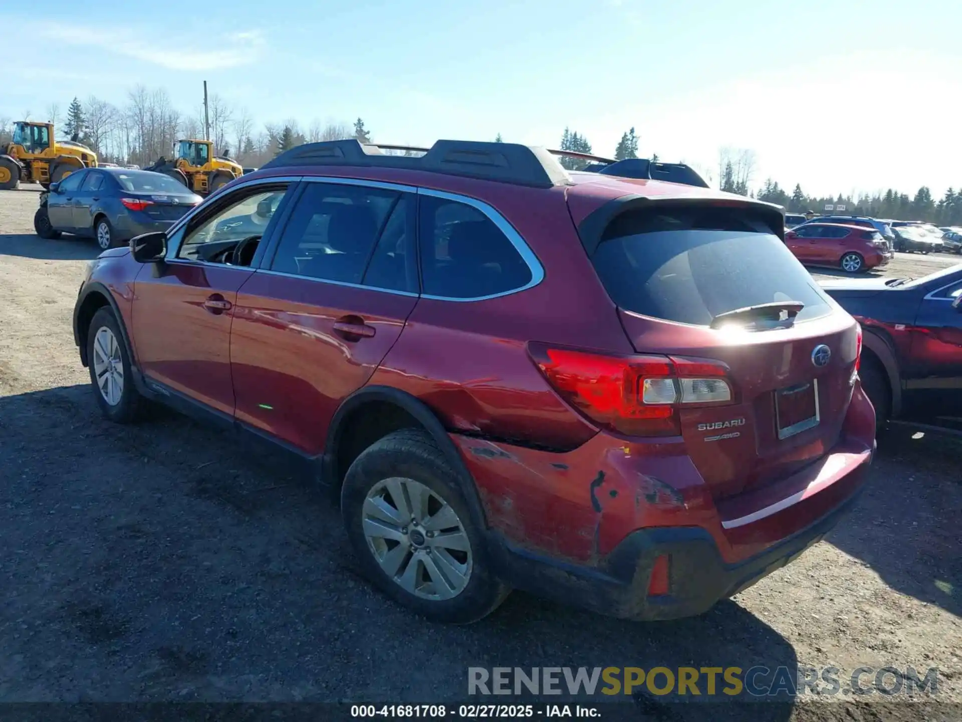 3 Photograph of a damaged car 4S4BSAFC6K3318468 SUBARU OUTBACK 2019