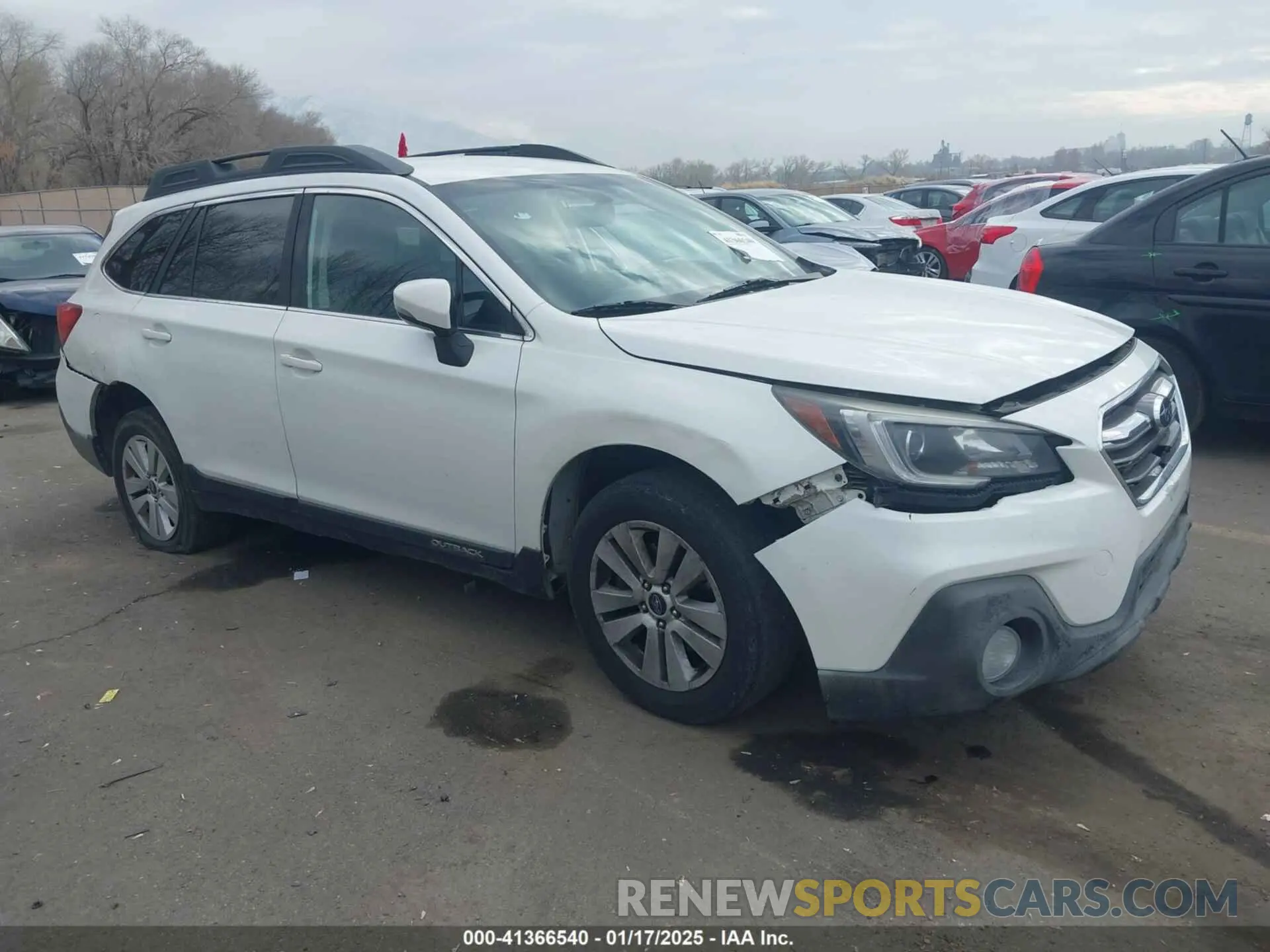 1 Photograph of a damaged car 4S4BSAFC6K3326361 SUBARU OUTBACK 2019