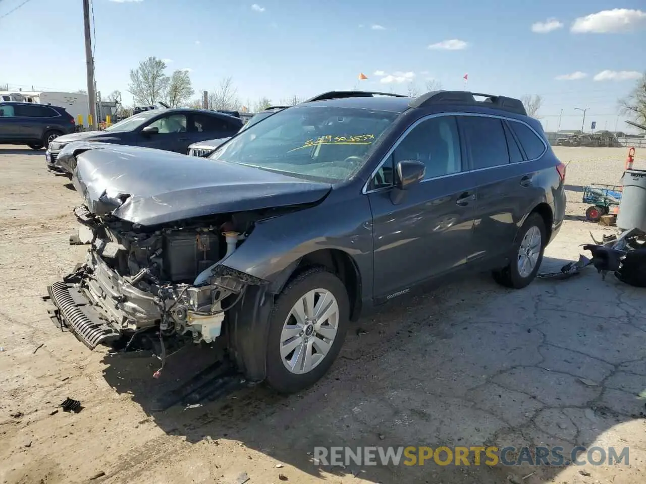 1 Photograph of a damaged car 4S4BSAFC6K3344911 SUBARU OUTBACK 2019