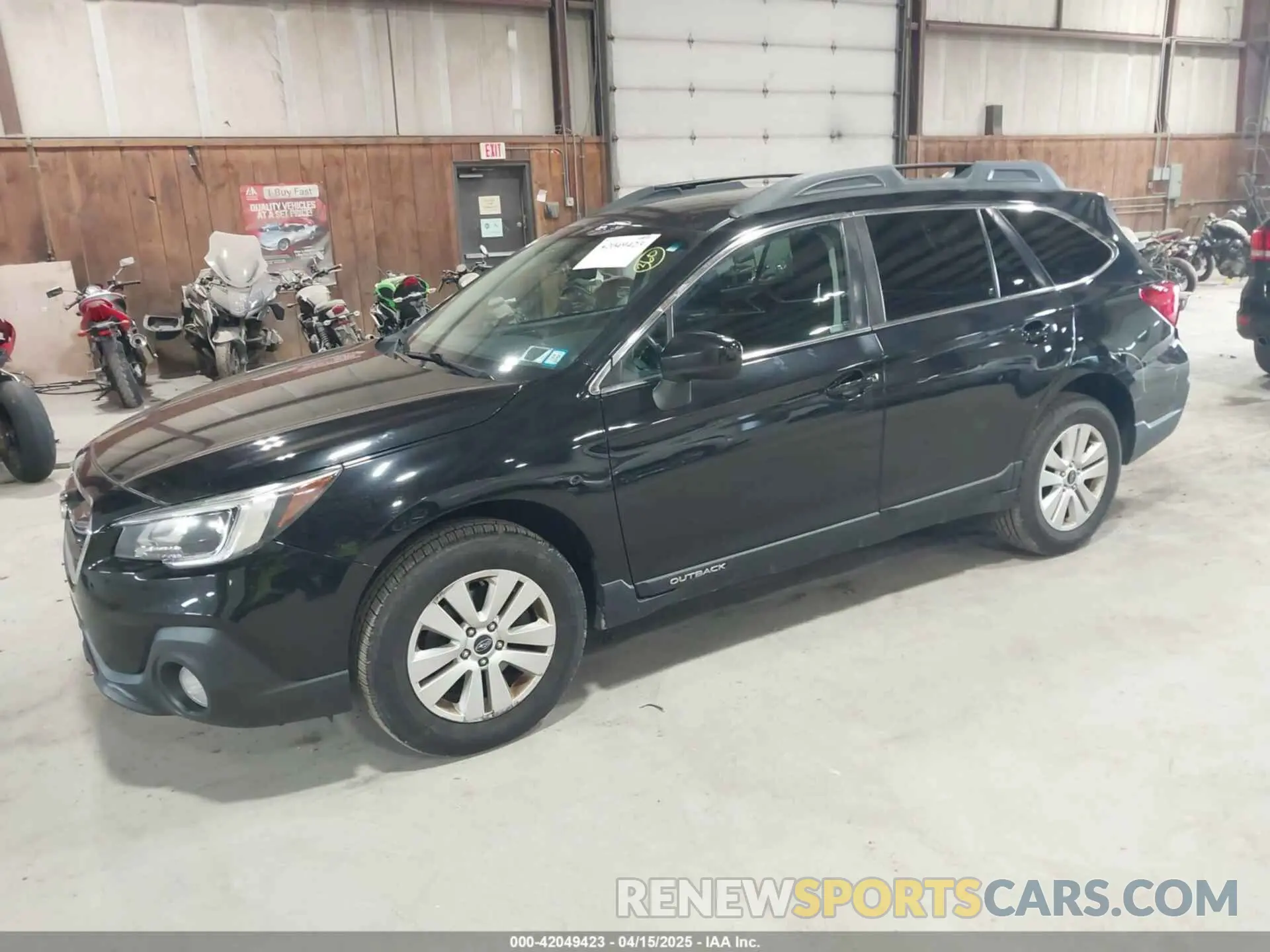 2 Photograph of a damaged car 4S4BSAFC7K3262122 SUBARU OUTBACK 2019