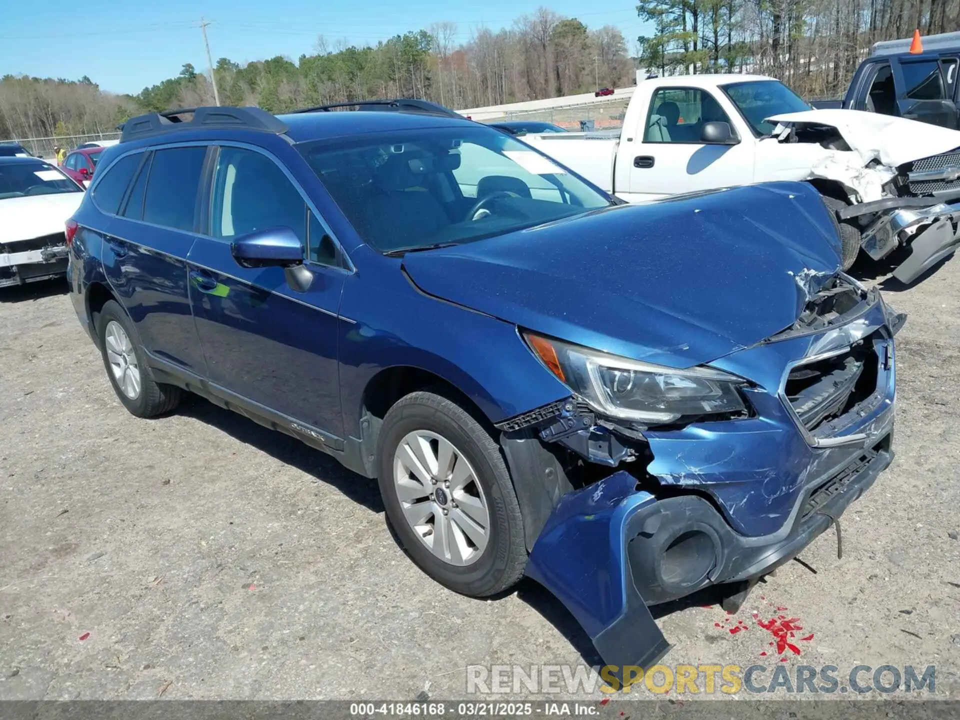 1 Photograph of a damaged car 4S4BSAFC7K3288087 SUBARU OUTBACK 2019