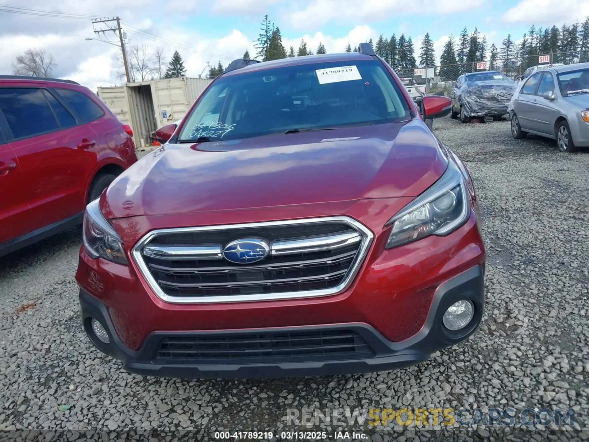 11 Photograph of a damaged car 4S4BSAFC8K3357997 SUBARU OUTBACK 2019