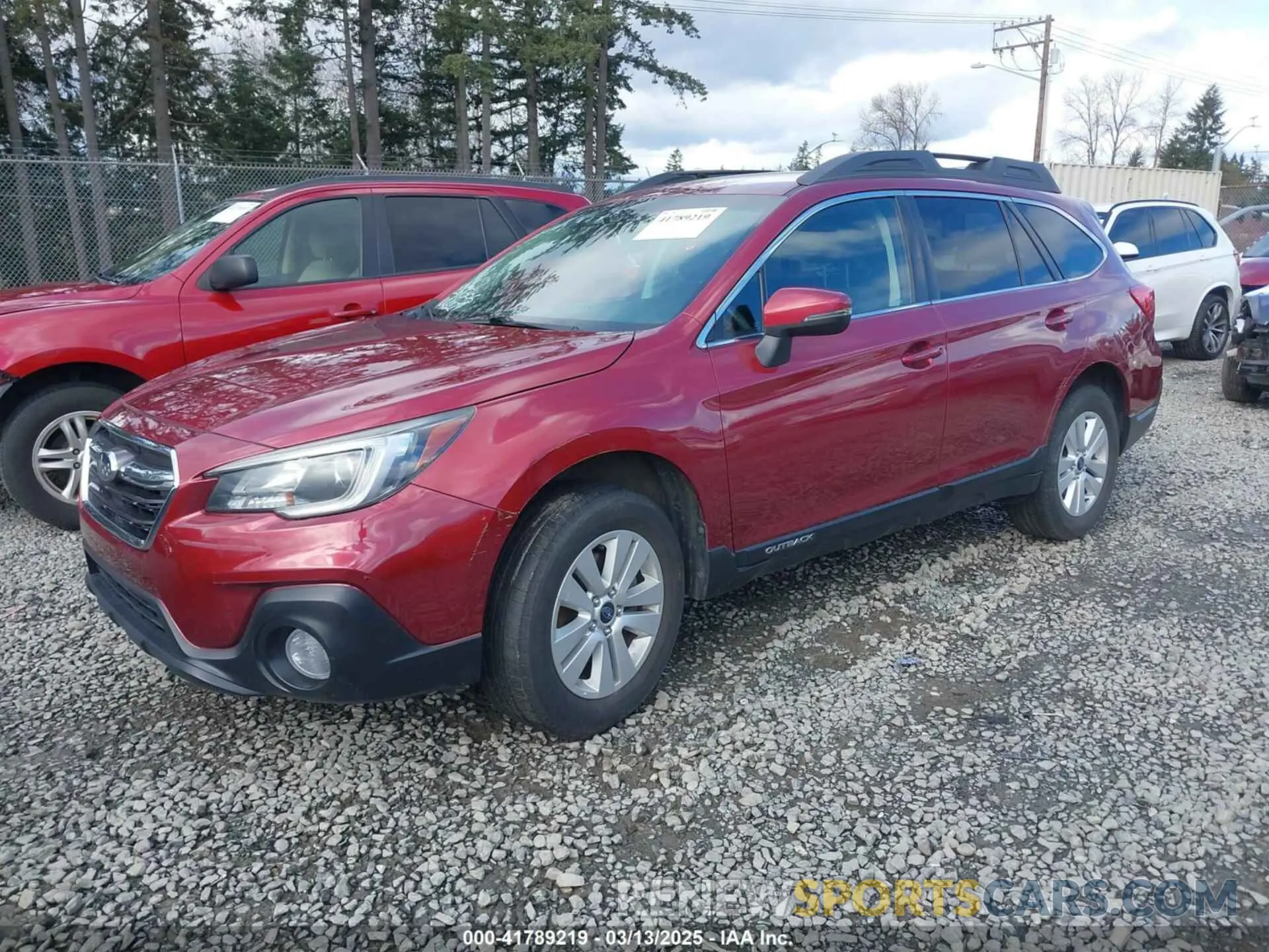 2 Photograph of a damaged car 4S4BSAFC8K3357997 SUBARU OUTBACK 2019