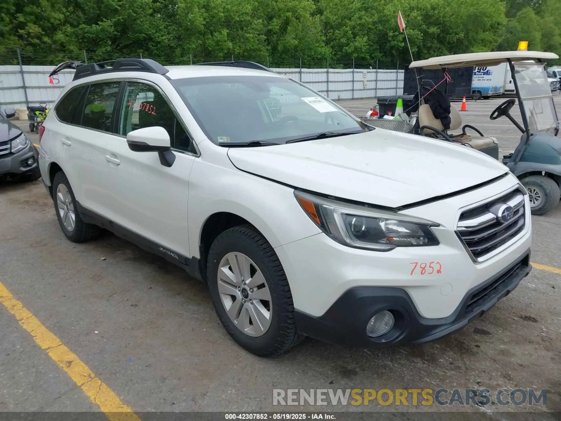 1 Photograph of a damaged car 4S4BSAFC9K3342411 SUBARU OUTBACK 2019