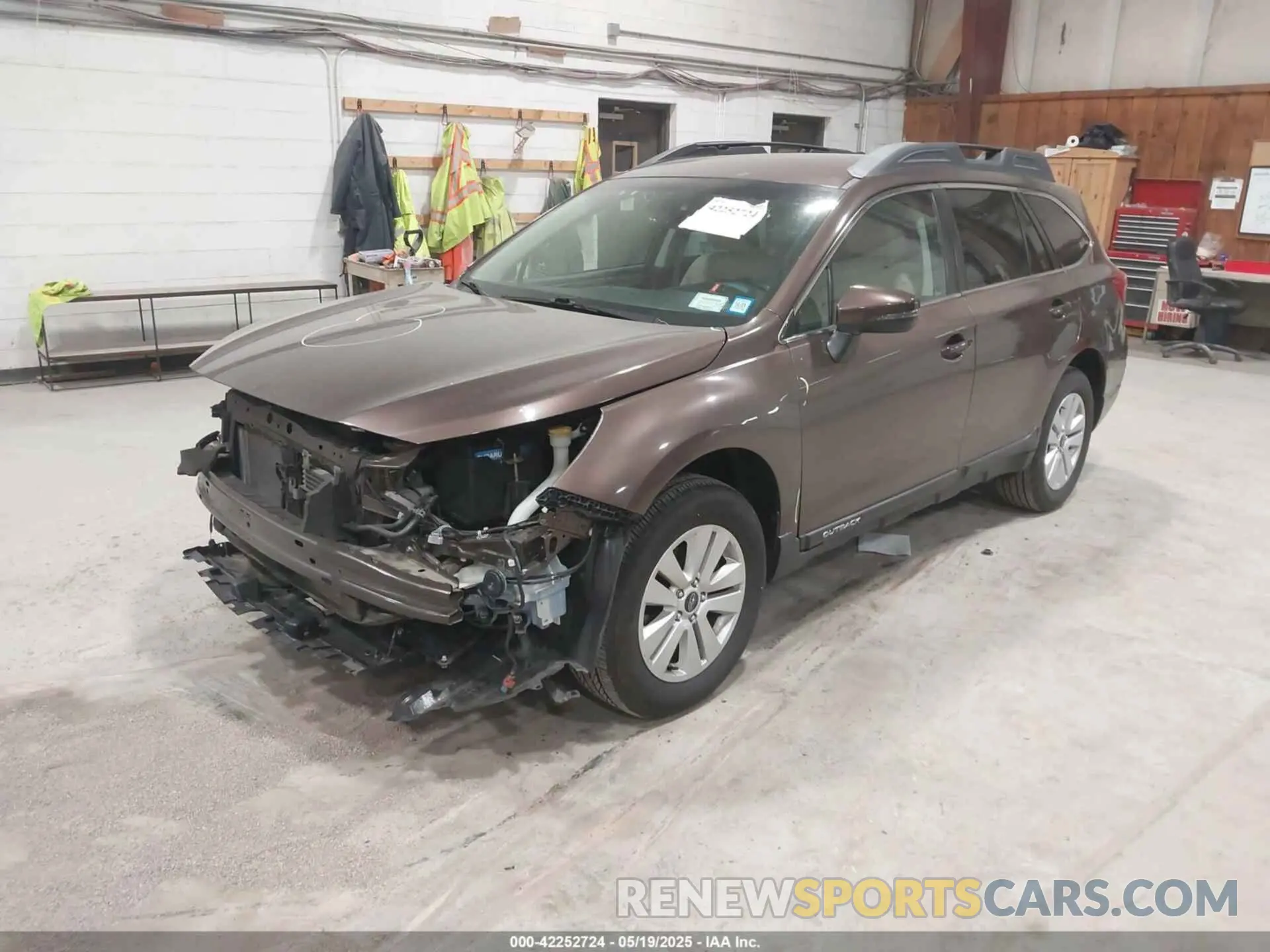 2 Photograph of a damaged car 4S4BSAFC9K3367843 SUBARU OUTBACK 2019