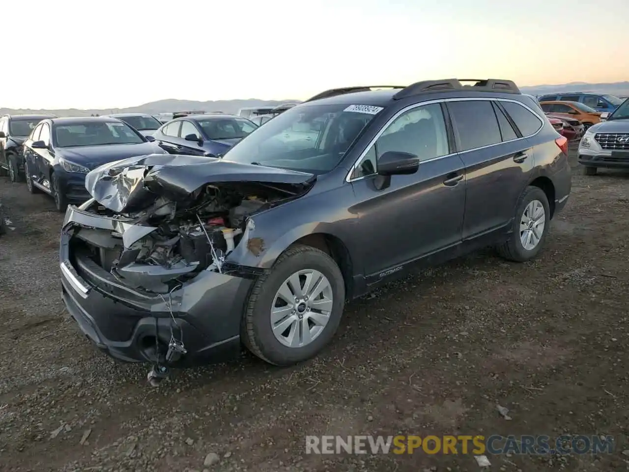 1 Photograph of a damaged car 4S4BSAFC9K3391687 SUBARU OUTBACK 2019