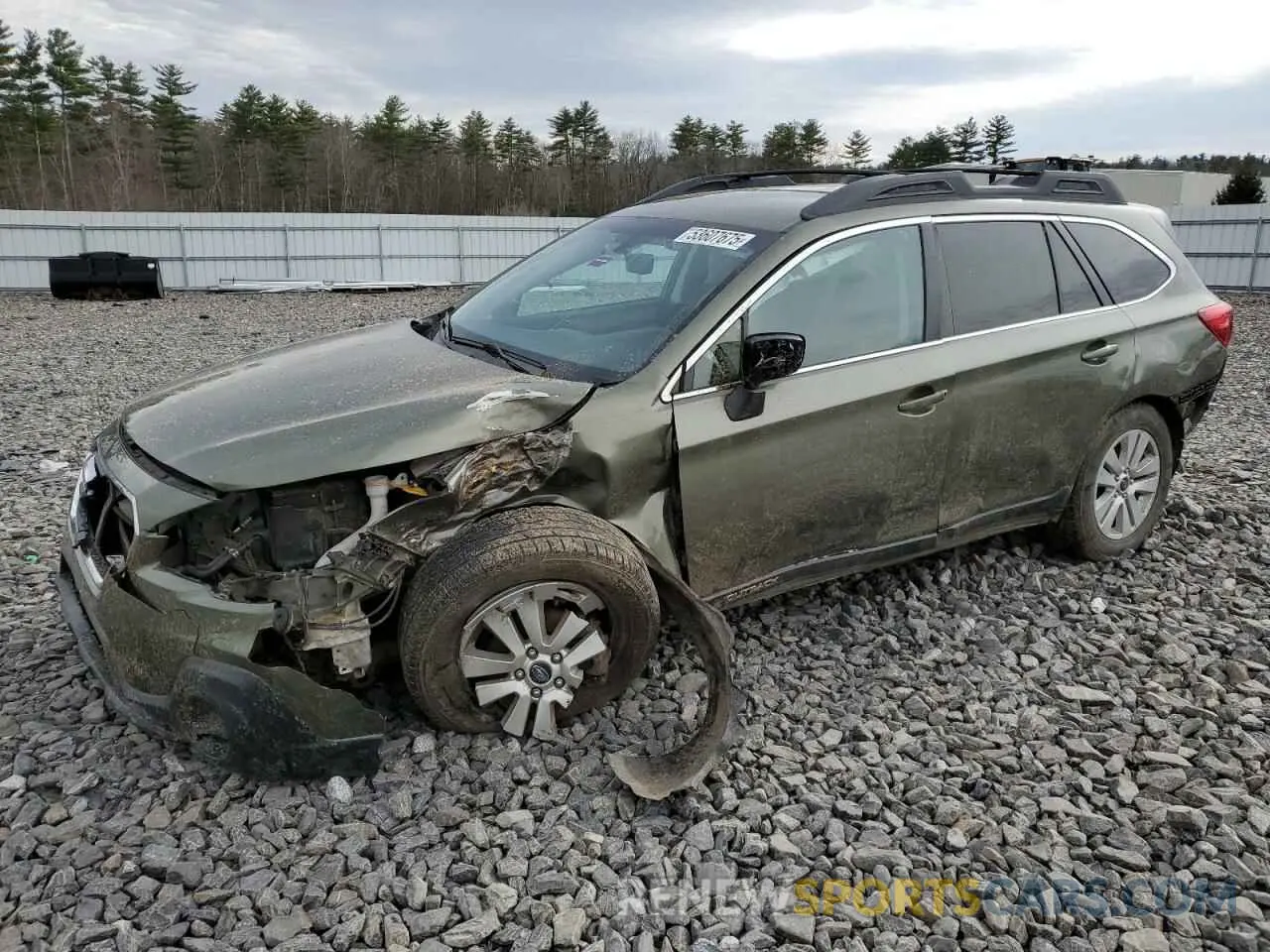 1 Photograph of a damaged car 4S4BSAFCXK3211925 SUBARU OUTBACK 2019