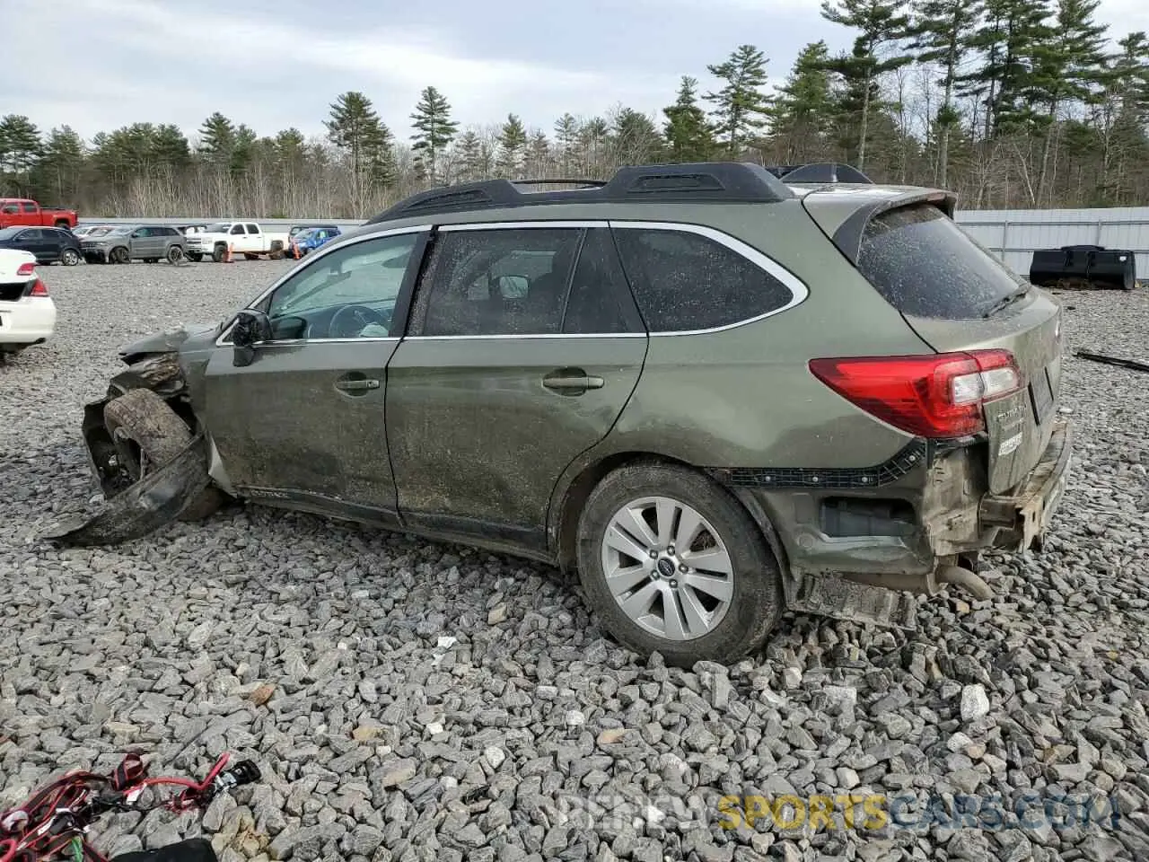2 Photograph of a damaged car 4S4BSAFCXK3211925 SUBARU OUTBACK 2019
