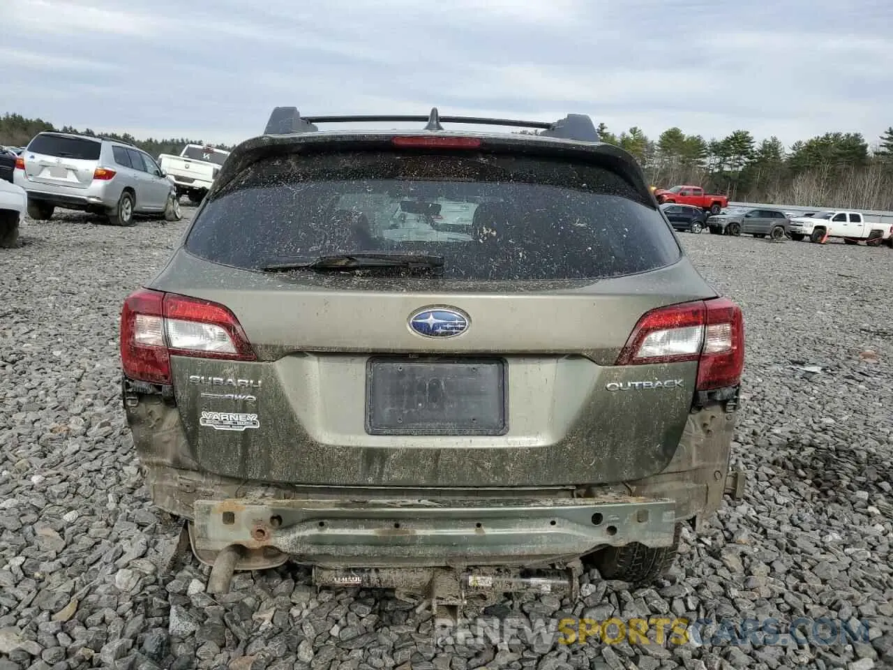 6 Photograph of a damaged car 4S4BSAFCXK3211925 SUBARU OUTBACK 2019
