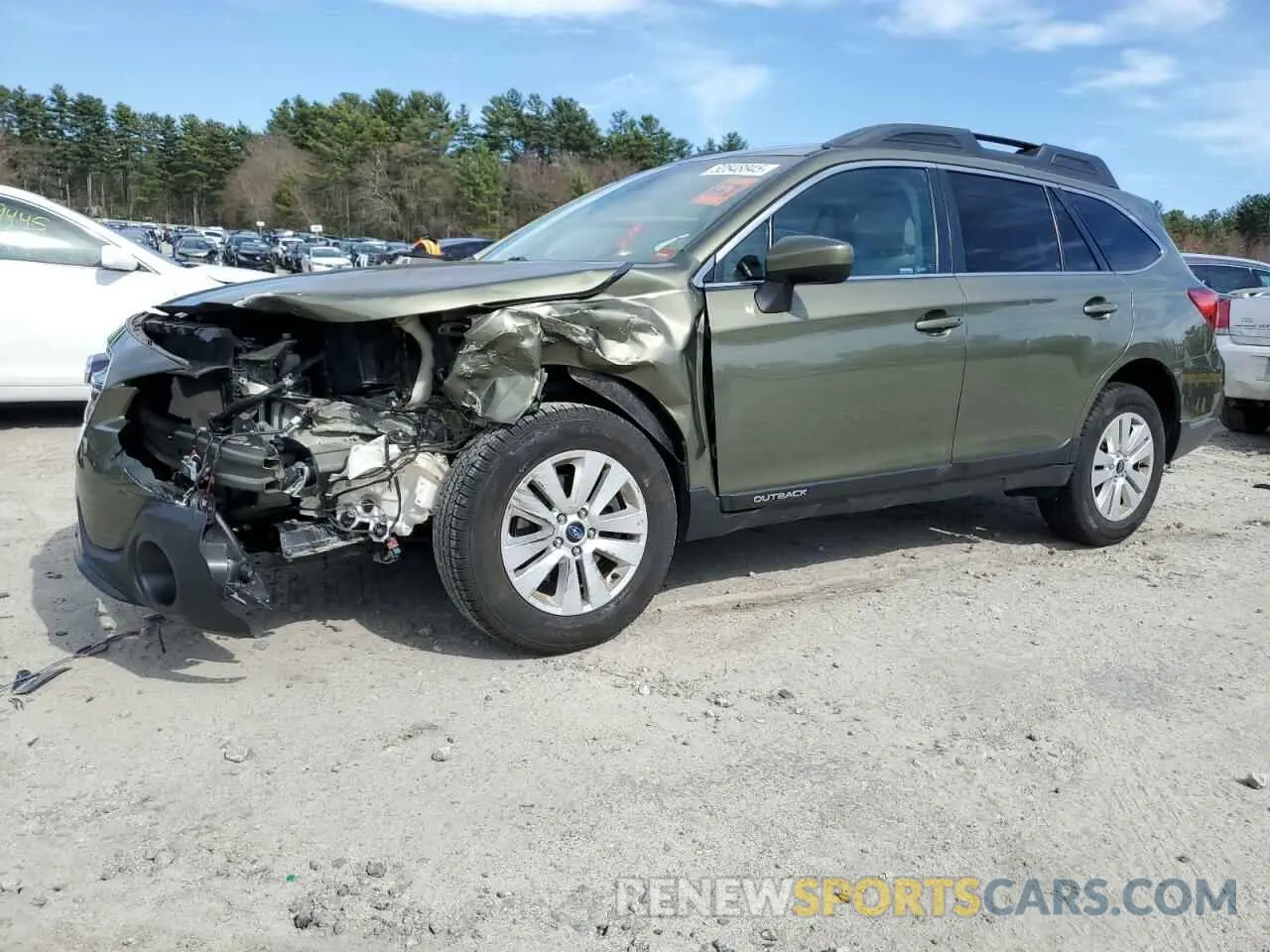 1 Photograph of a damaged car 4S4BSAFCXK3216526 SUBARU OUTBACK 2019