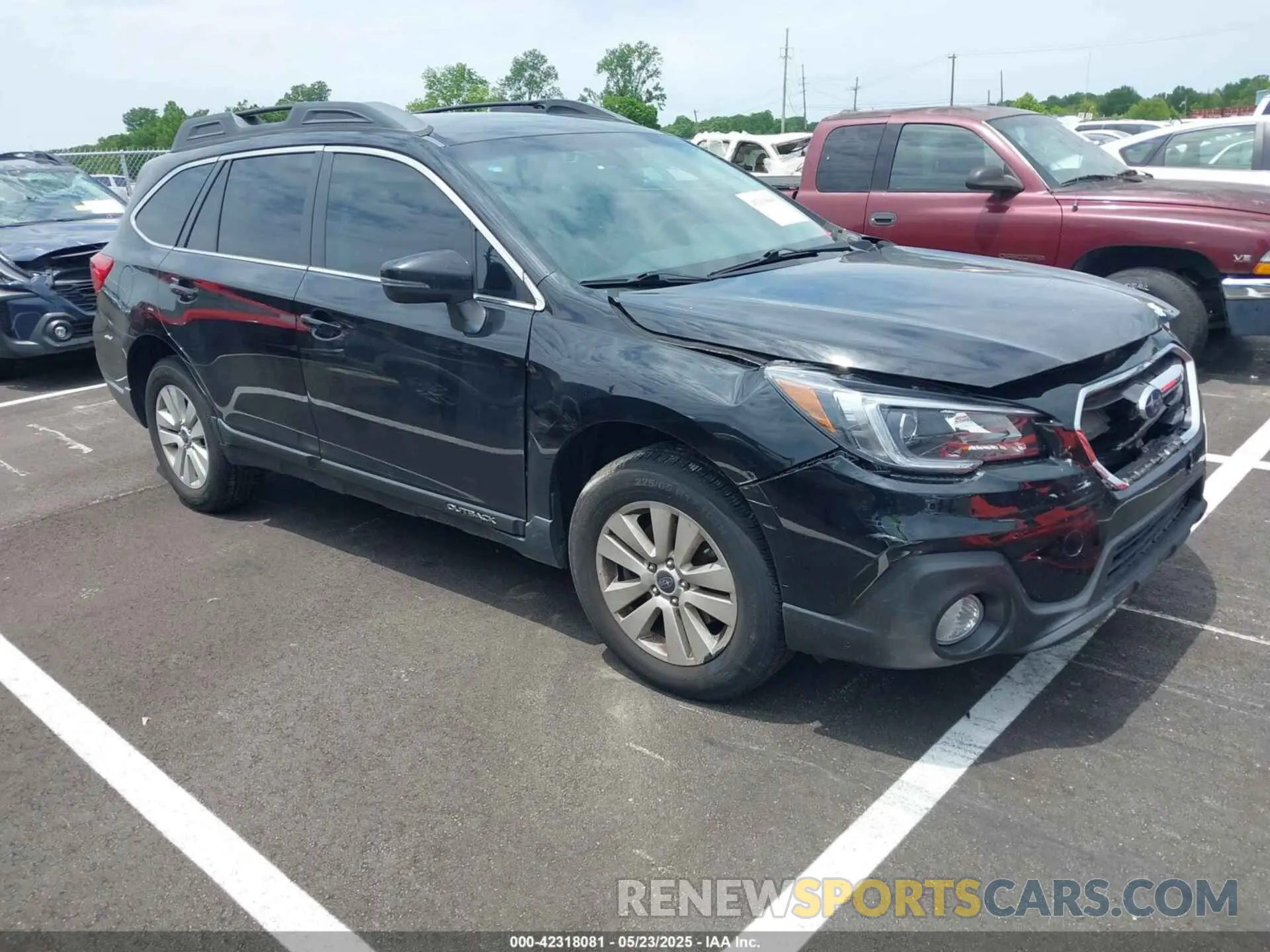 1 Photograph of a damaged car 4S4BSAFCXK3351909 SUBARU OUTBACK 2019