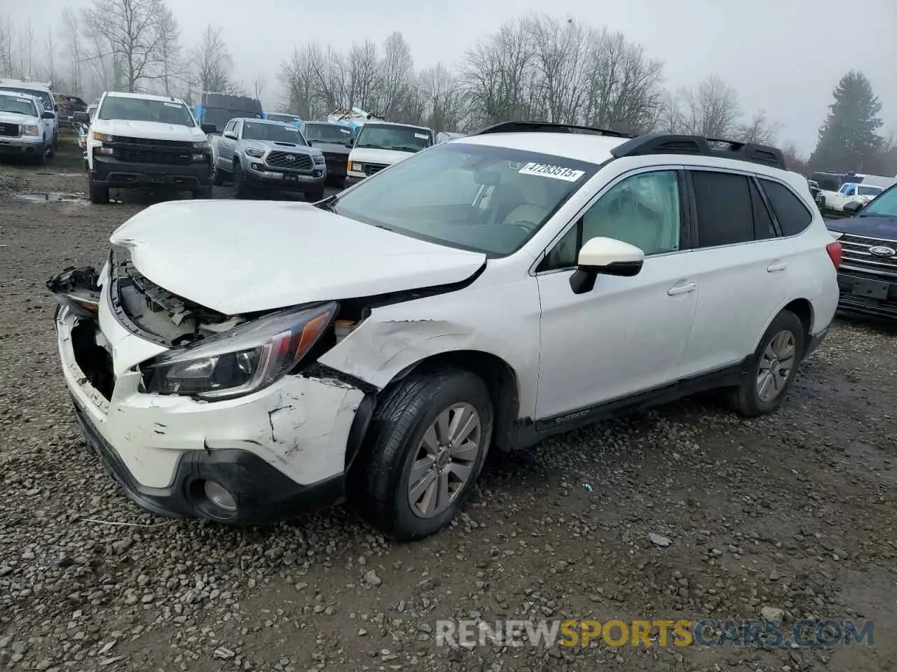 1 Photograph of a damaged car 4S4BSAFCXK3379662 SUBARU OUTBACK 2019
