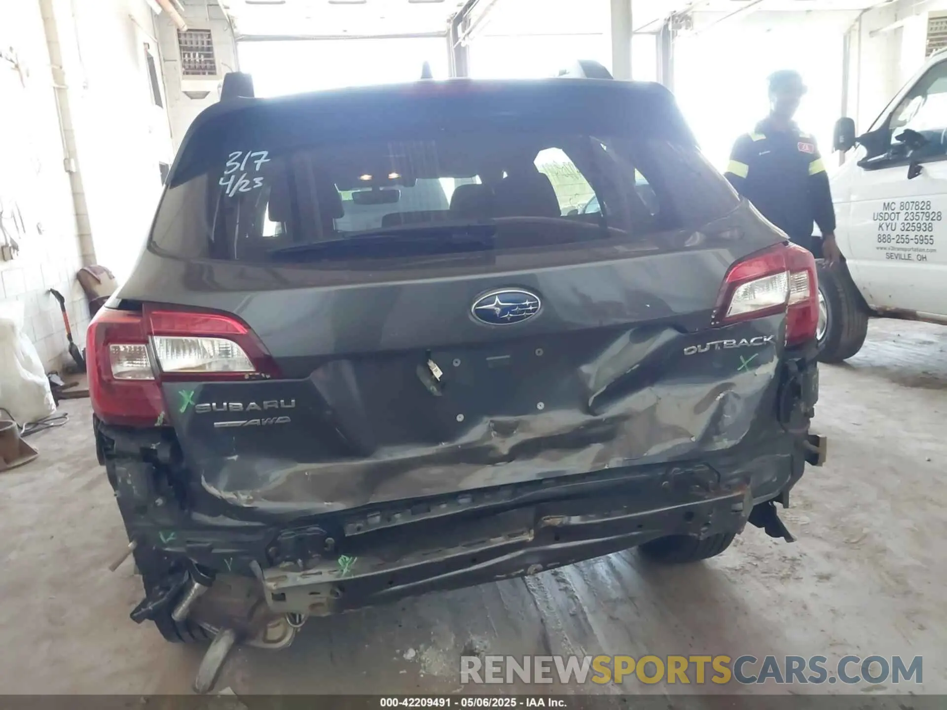 6 Photograph of a damaged car 4S4BSAHC0K3259348 SUBARU OUTBACK 2019