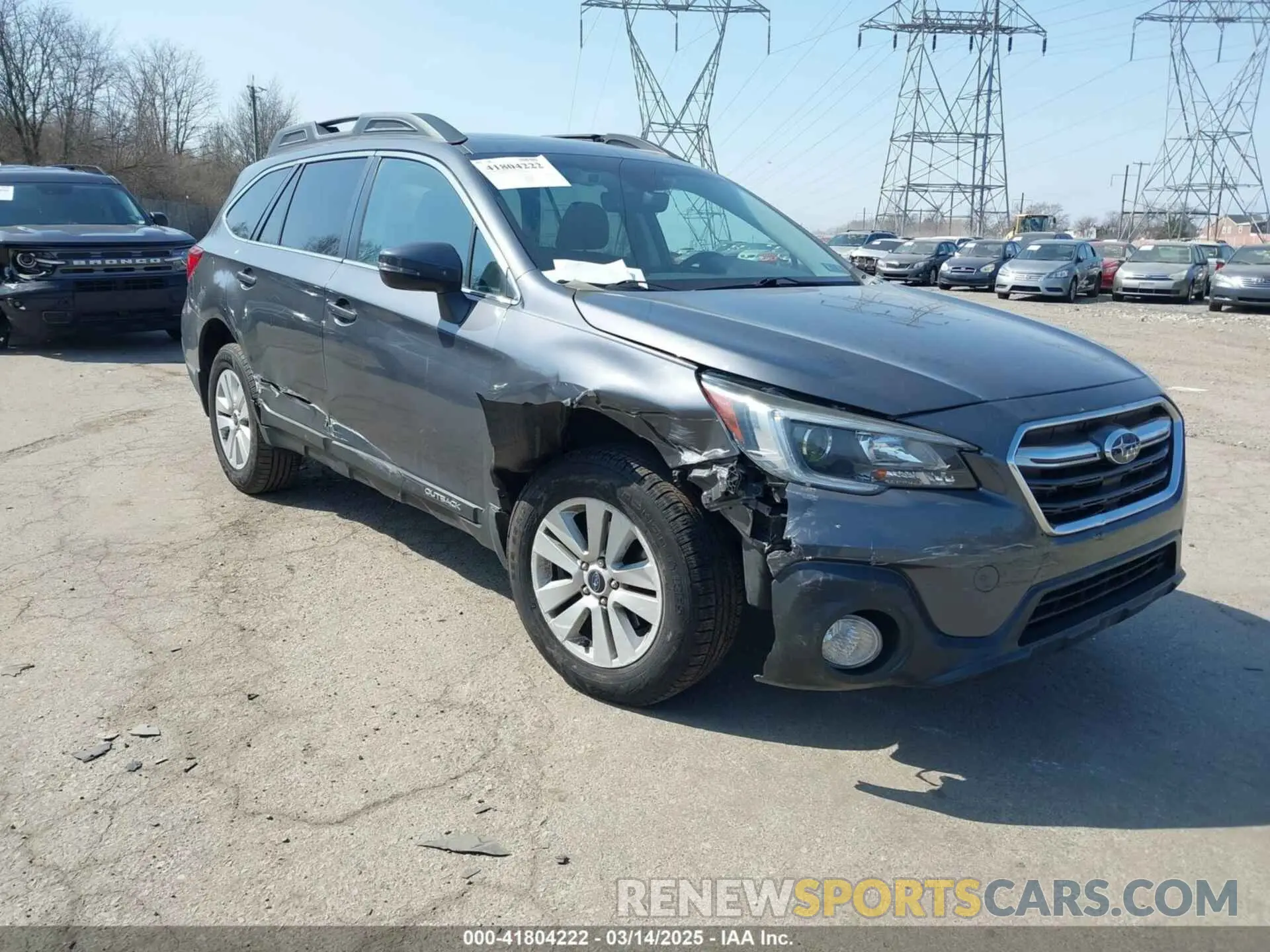 1 Photograph of a damaged car 4S4BSAHC1K3270391 SUBARU OUTBACK 2019