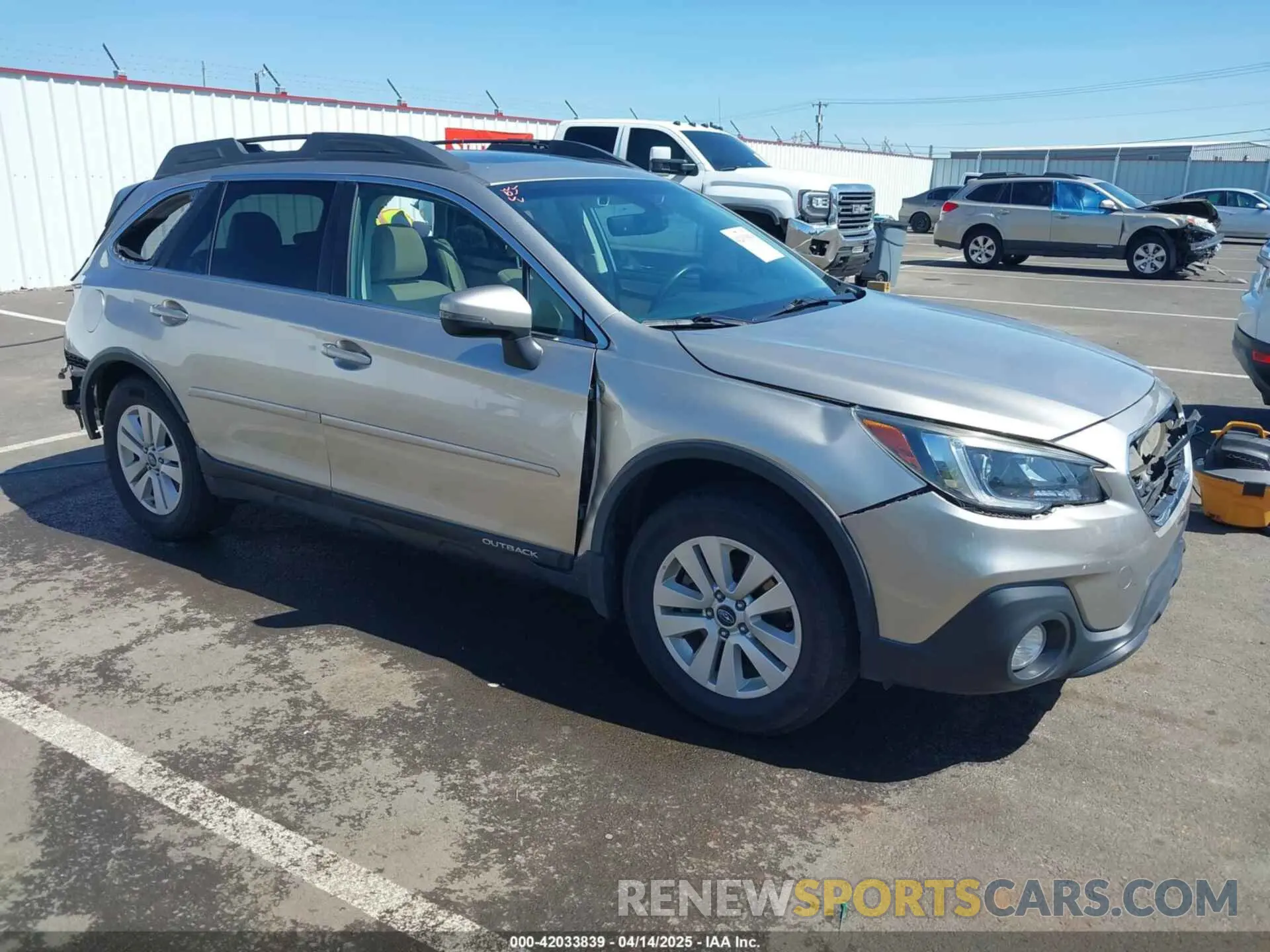 1 Photograph of a damaged car 4S4BSAHC2K3224035 SUBARU OUTBACK 2019