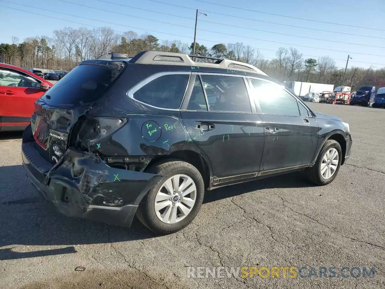 3 Photograph of a damaged car 4S4BSAHC2K3256807 SUBARU OUTBACK 2019