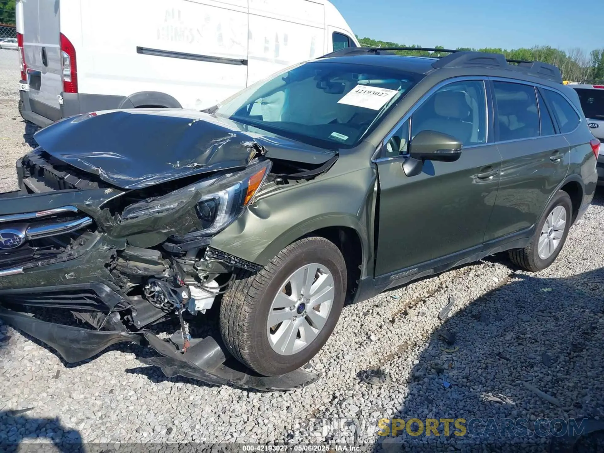 2 Photograph of a damaged car 4S4BSAHC4K3288397 SUBARU OUTBACK 2019