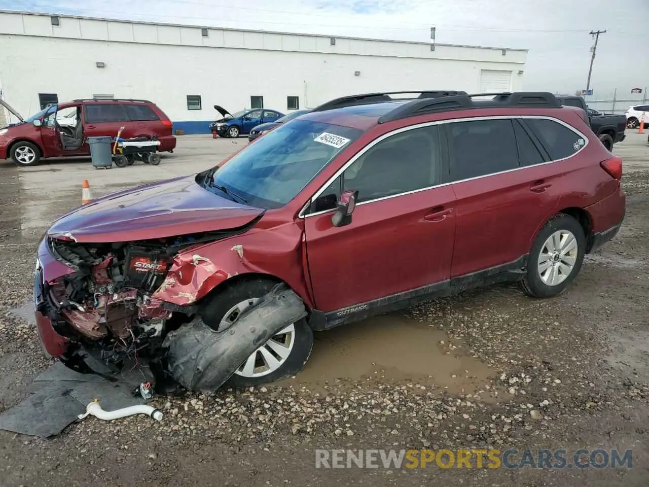 1 Photograph of a damaged car 4S4BSAHC4K3312388 SUBARU OUTBACK 2019