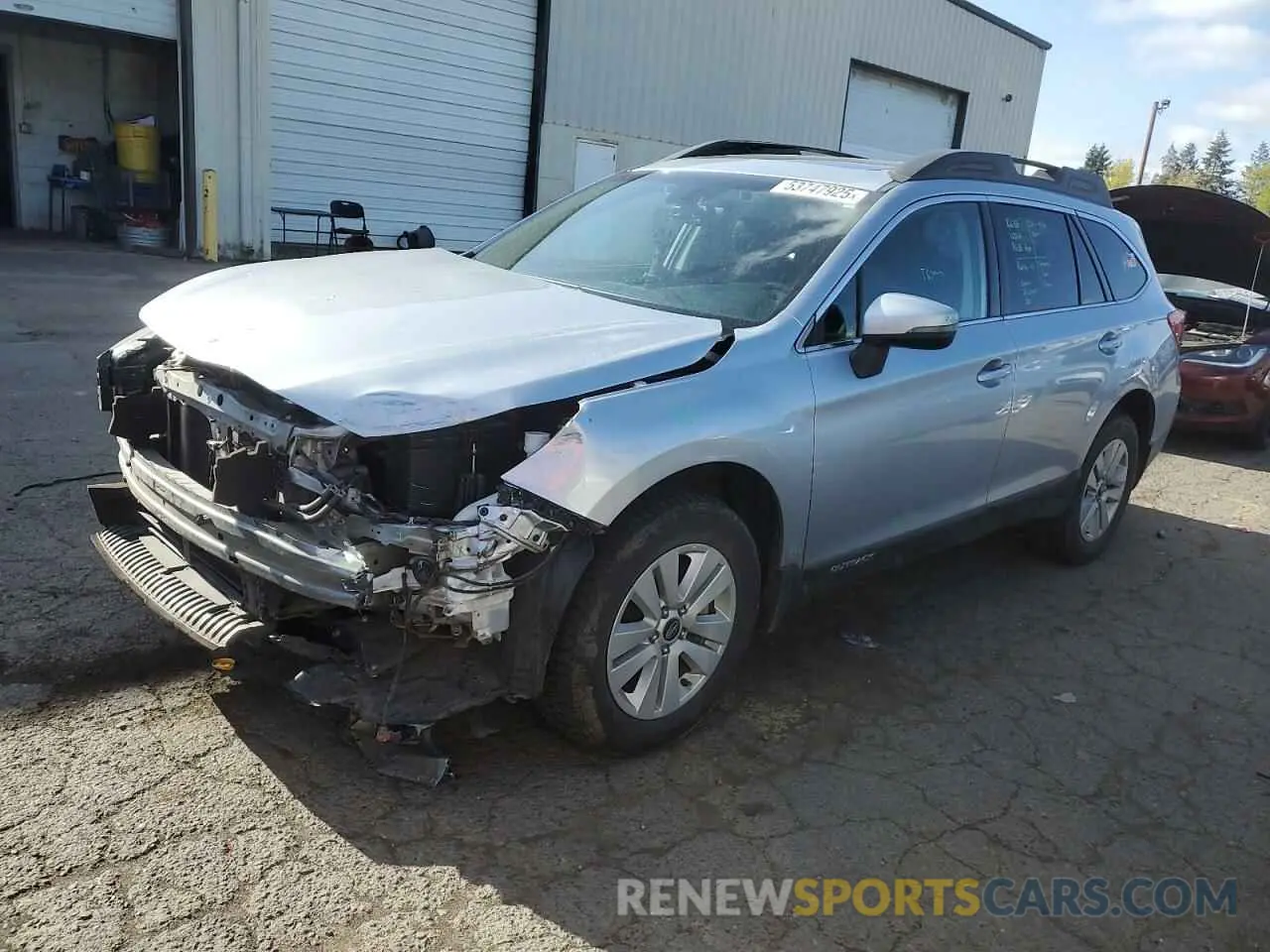 1 Photograph of a damaged car 4S4BSAHC4K3334584 SUBARU OUTBACK 2019