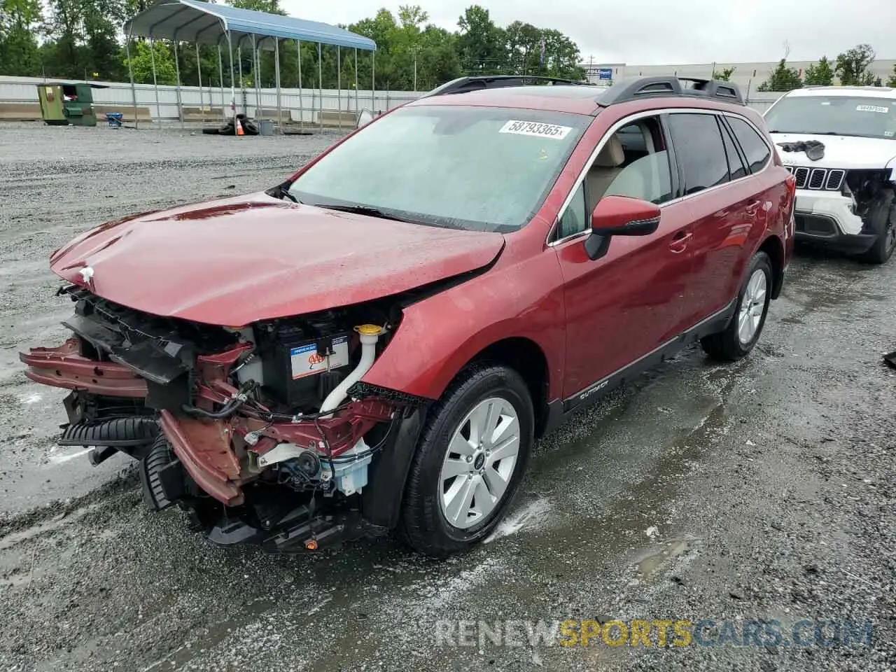 1 Photograph of a damaged car 4S4BSAHC8K3288841 SUBARU OUTBACK 2019