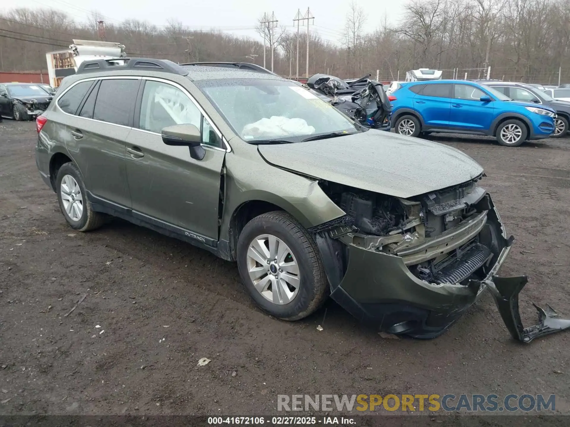 1 Photograph of a damaged car 4S4BSAHC8K3337777 SUBARU OUTBACK 2019