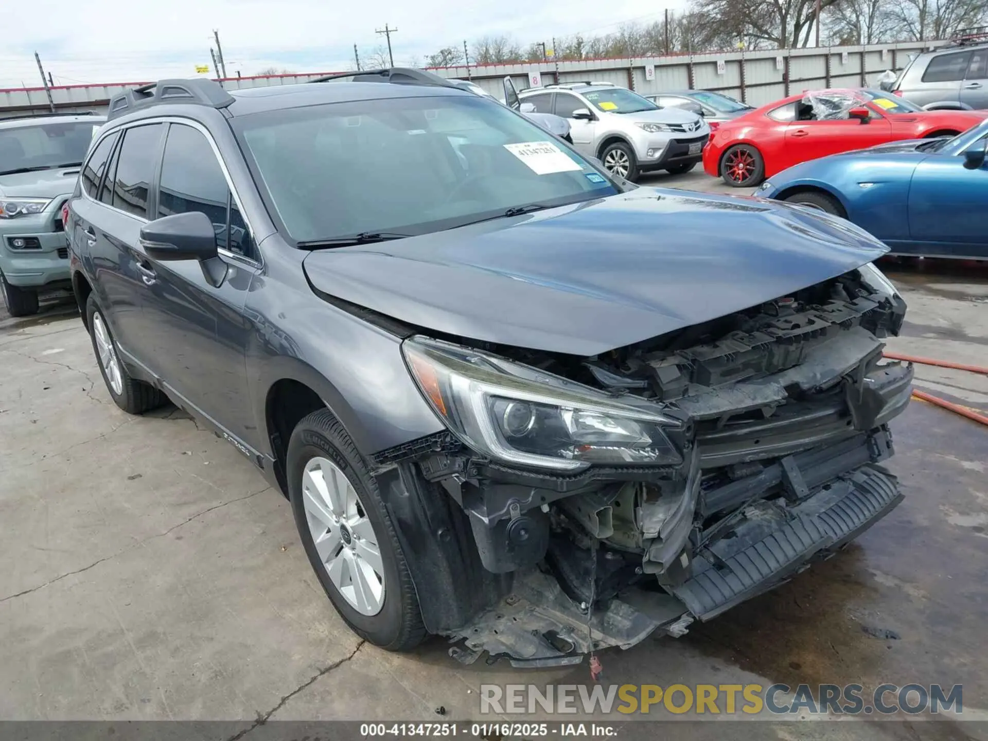 1 Photograph of a damaged car 4S4BSAHC9K3267528 SUBARU OUTBACK 2019